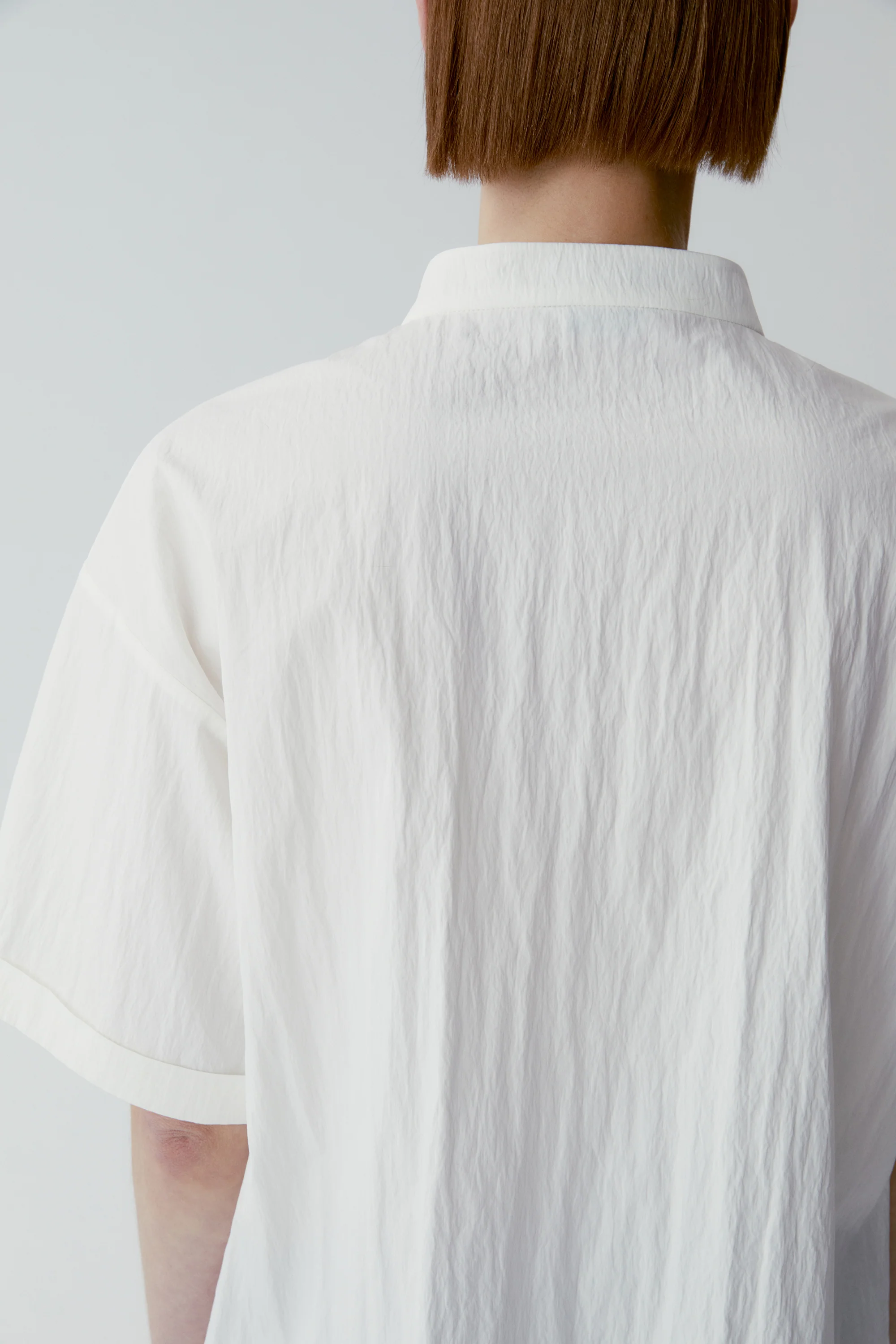 Stand-collar Cotton Blouse - Image 12