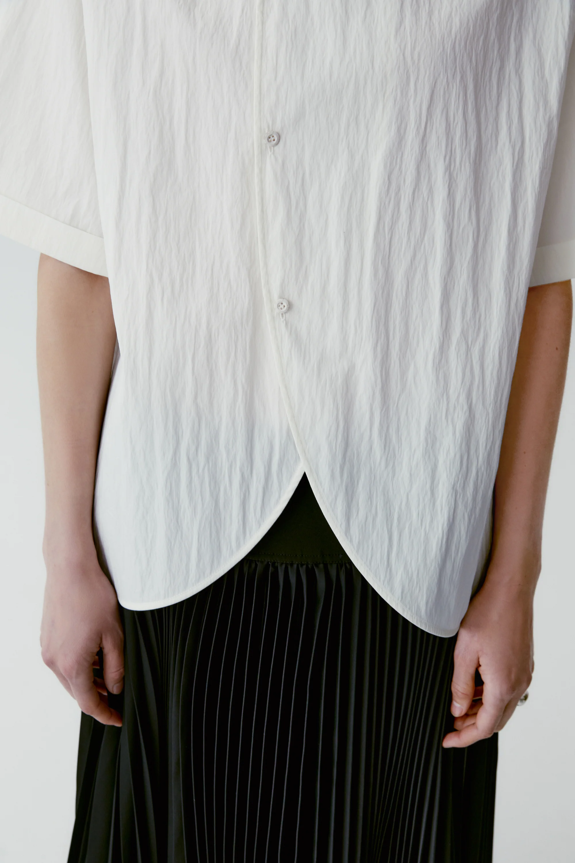 Stand-collar Cotton Blouse - Image 14