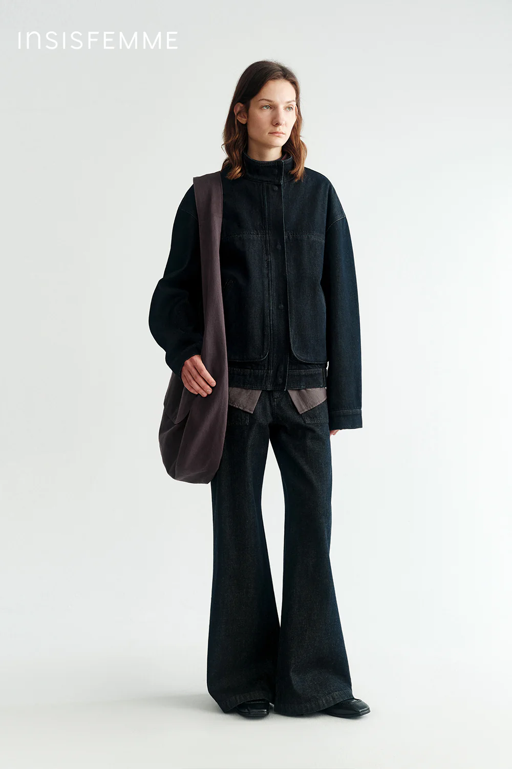 [Final Sale] Stand Collar Denim Jacket - Image 12