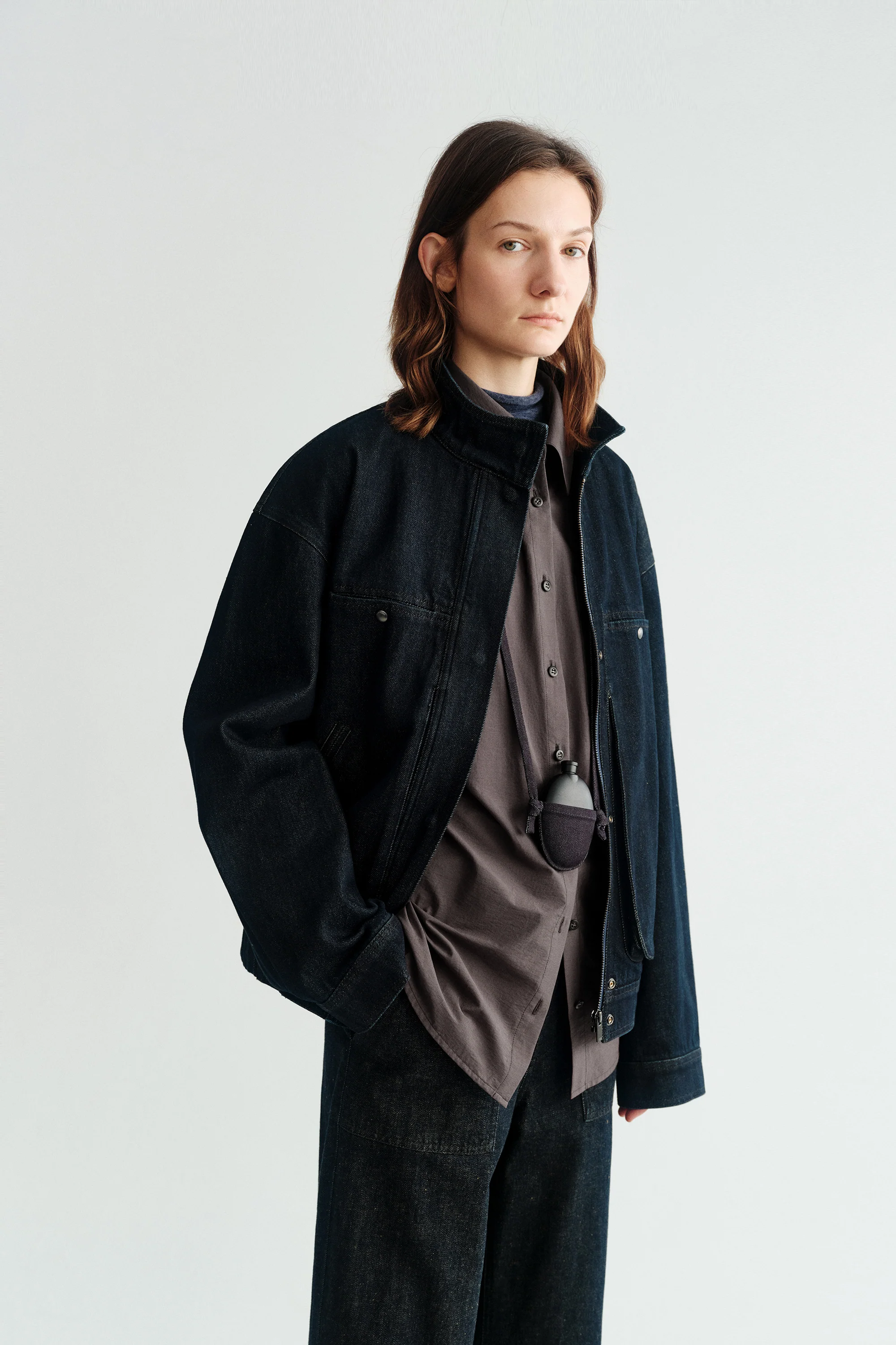[Final Sale] Stand Collar Denim Jacket - Image 19