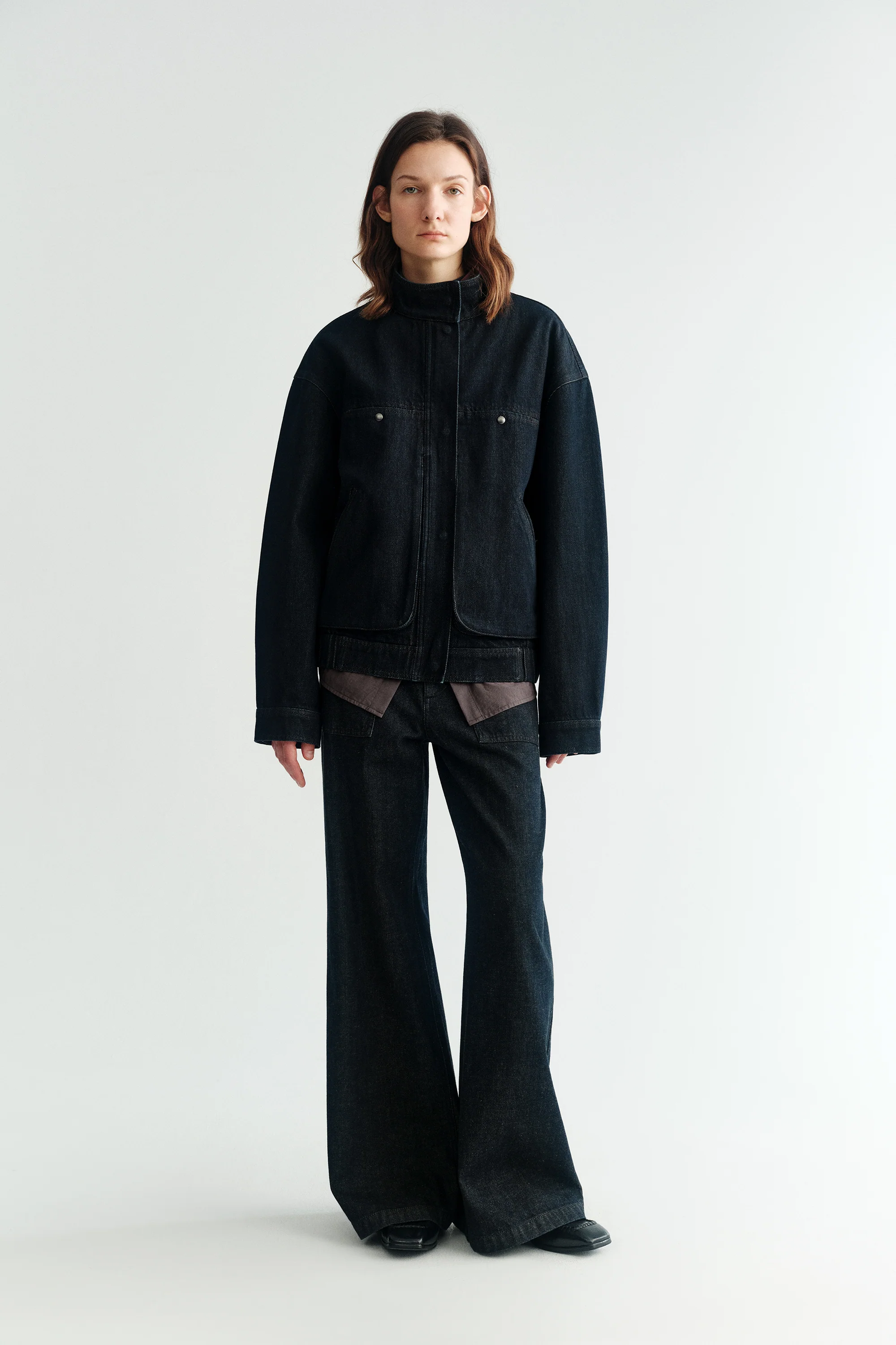 [Final Sale] Stand Collar Denim Jacket - Image 20