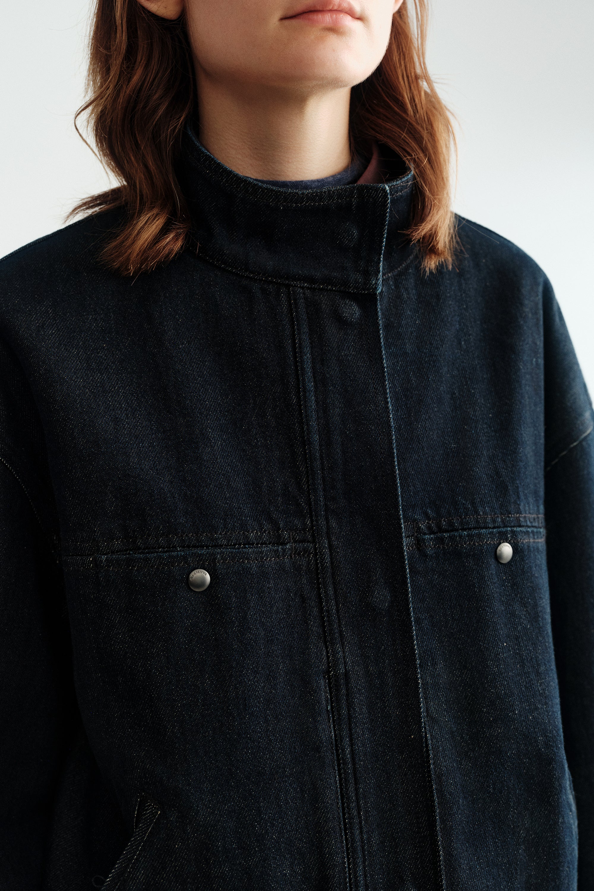 [Final Sale] Stand Collar Denim Jacket - Image 26