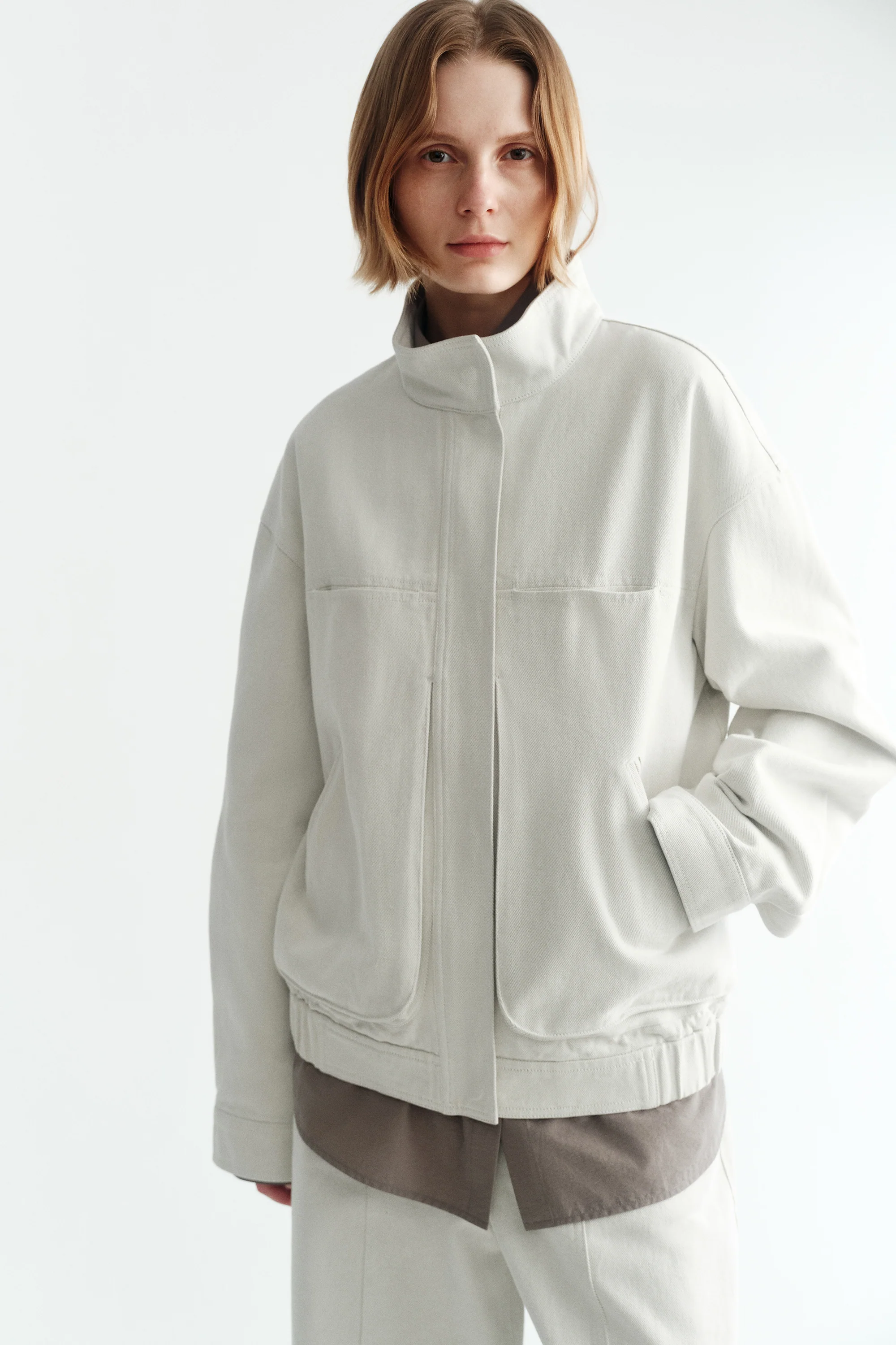 [Final Sale] Stand Collar Denim Jacket - Image 32