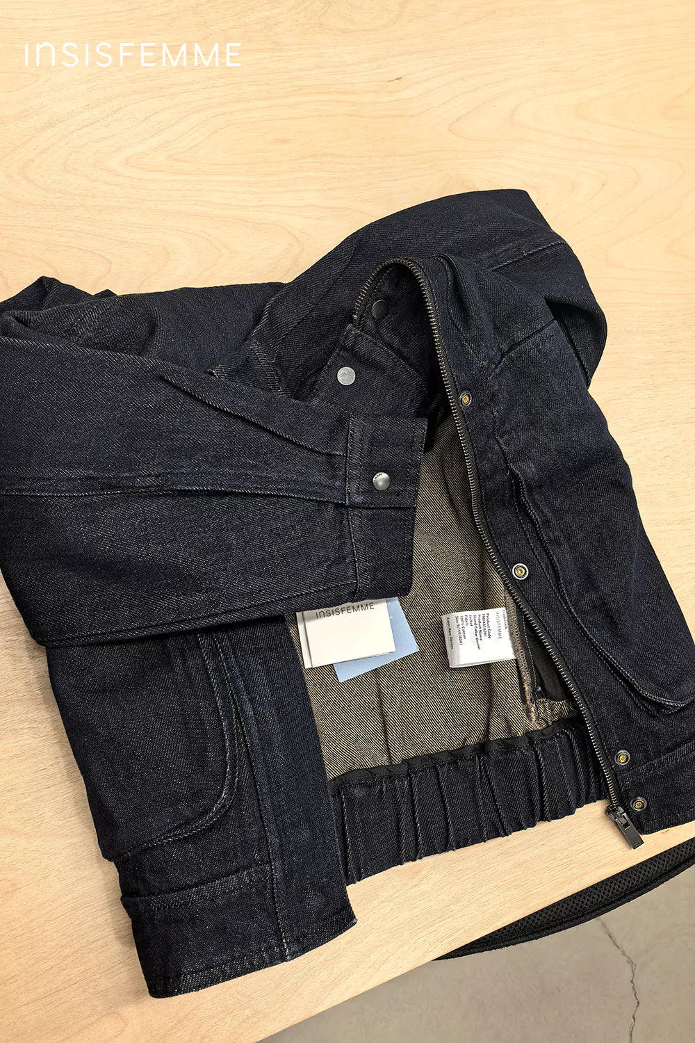 [Final Sale] Stand Collar Denim Jacket - Image 36
