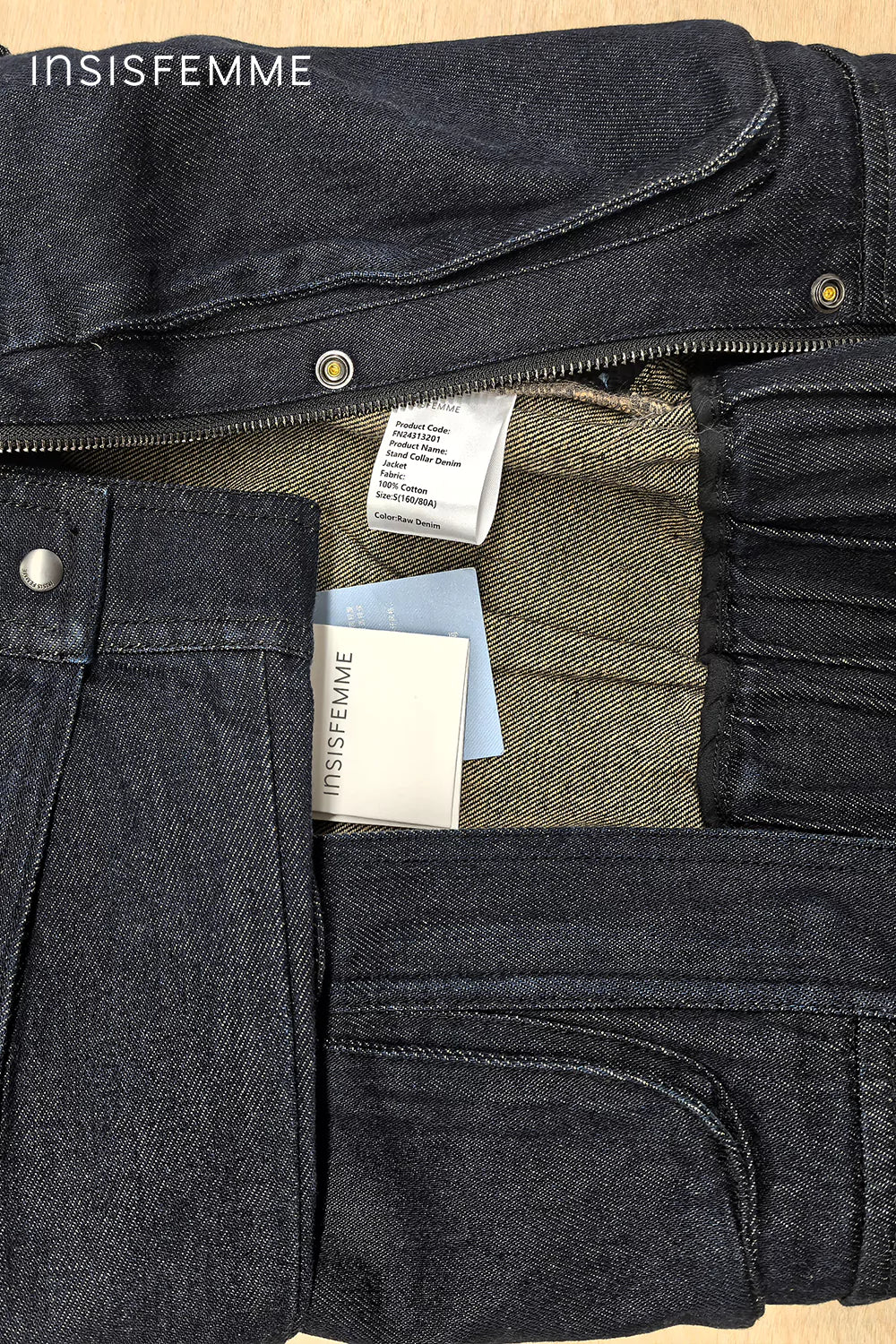 [Final Sale] Stand Collar Denim Jacket - Image 40