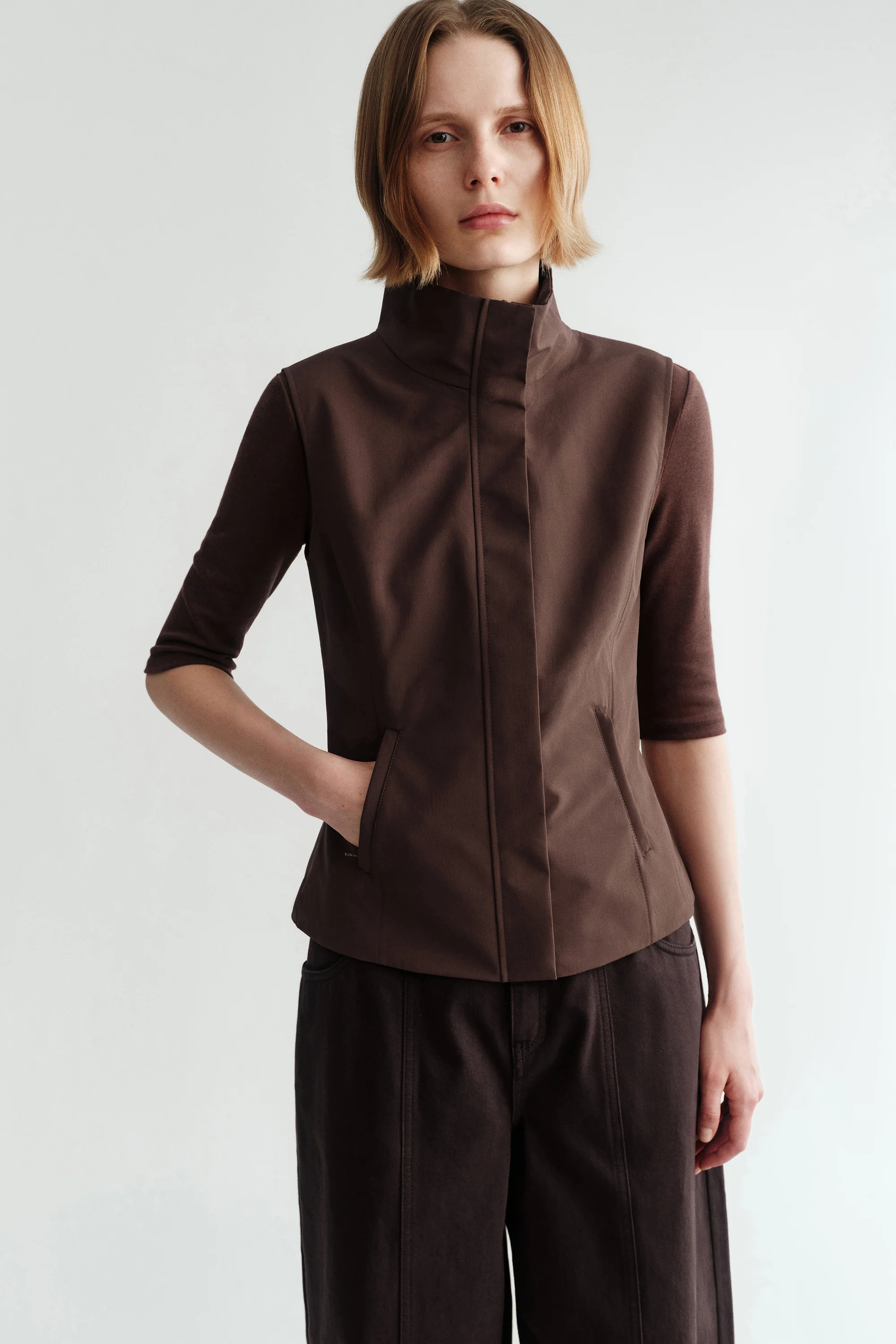 Stand Collar Vest - Image 5