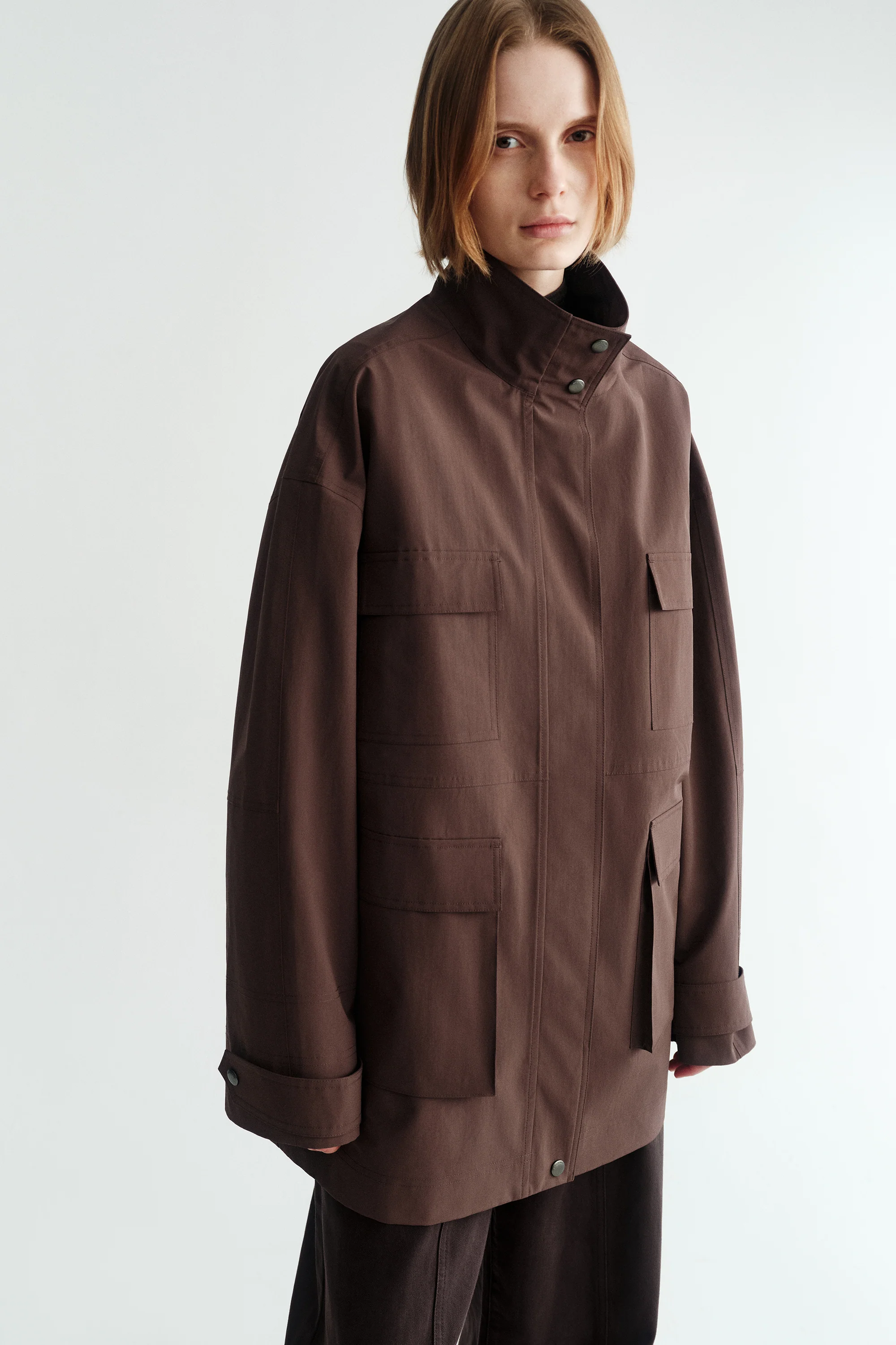 [Final Sale] Stand Collar Workware Jacket - Image 10