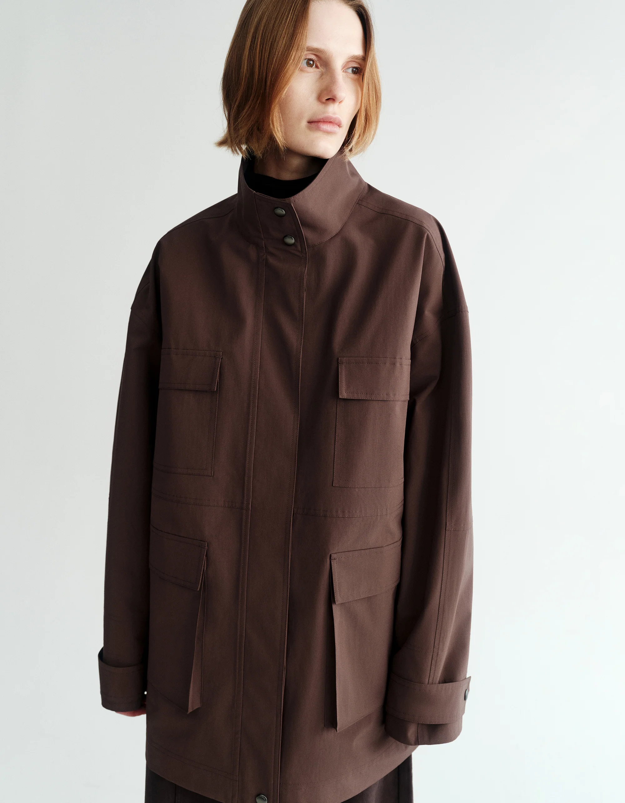 [Final Sale] Stand Collar Workware Jacket - Image 11