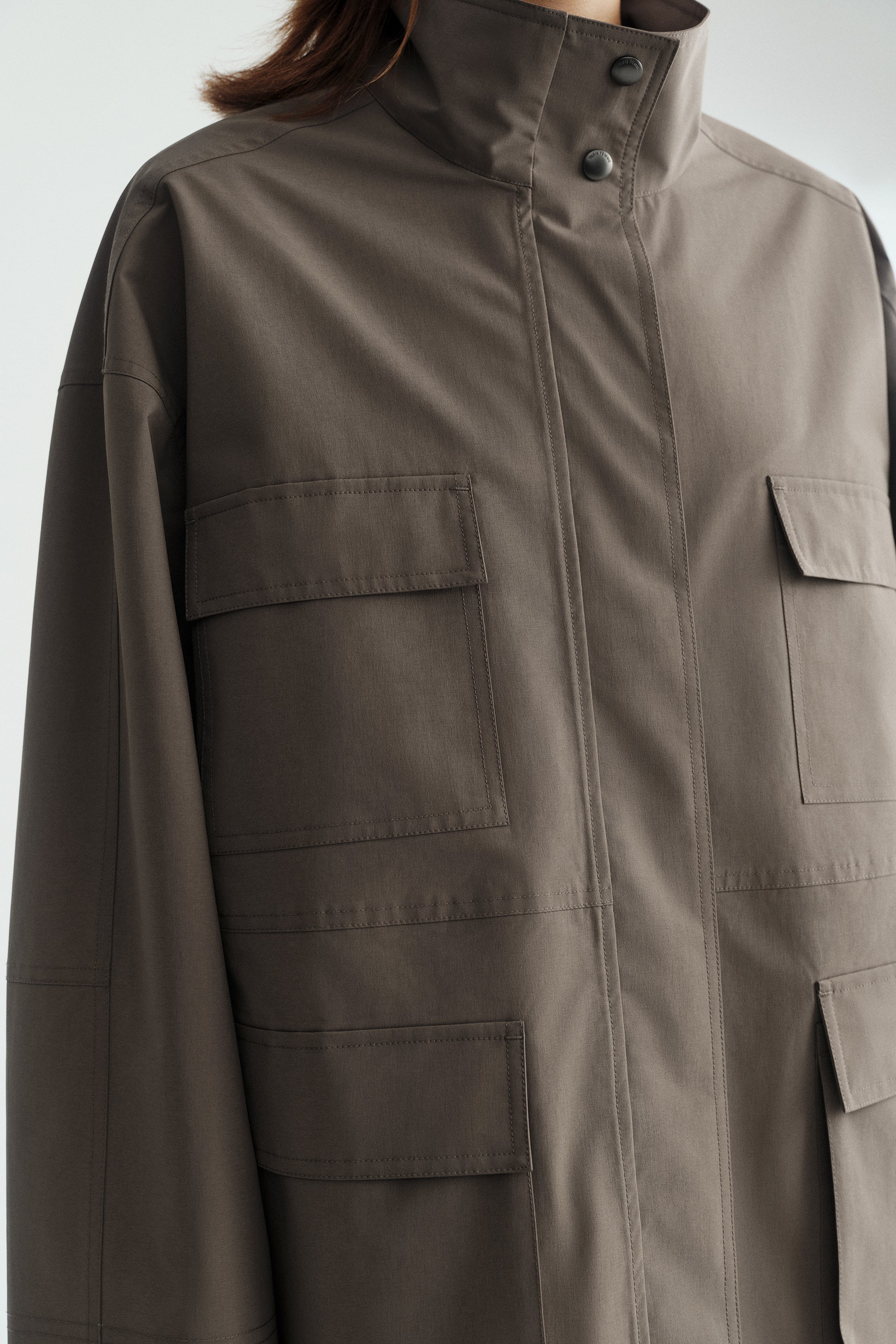 [Final Sale] Stand Collar Workware Jacket - Image 12