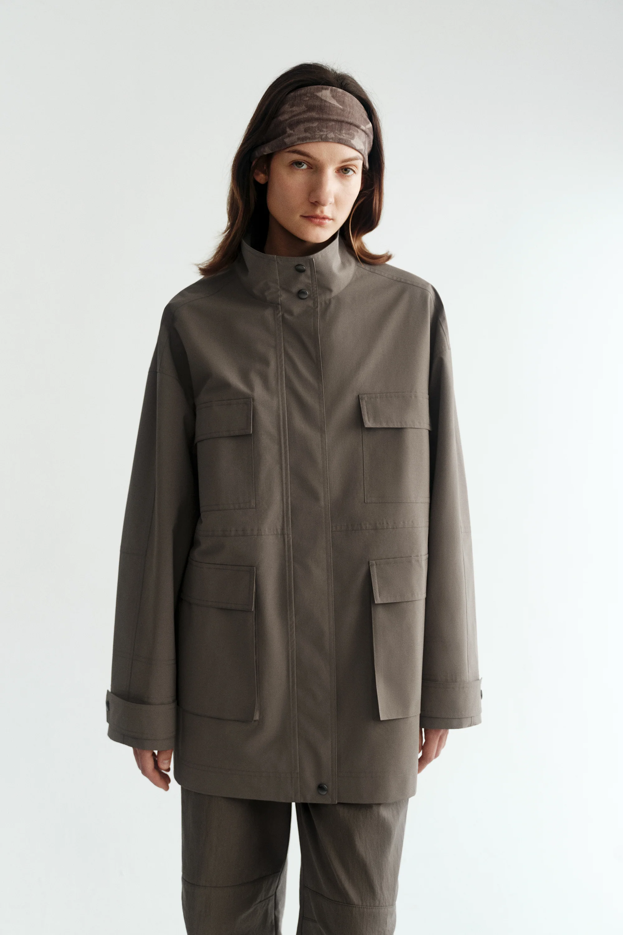 [Final Sale] Stand Collar Workware Jacket - Image 16