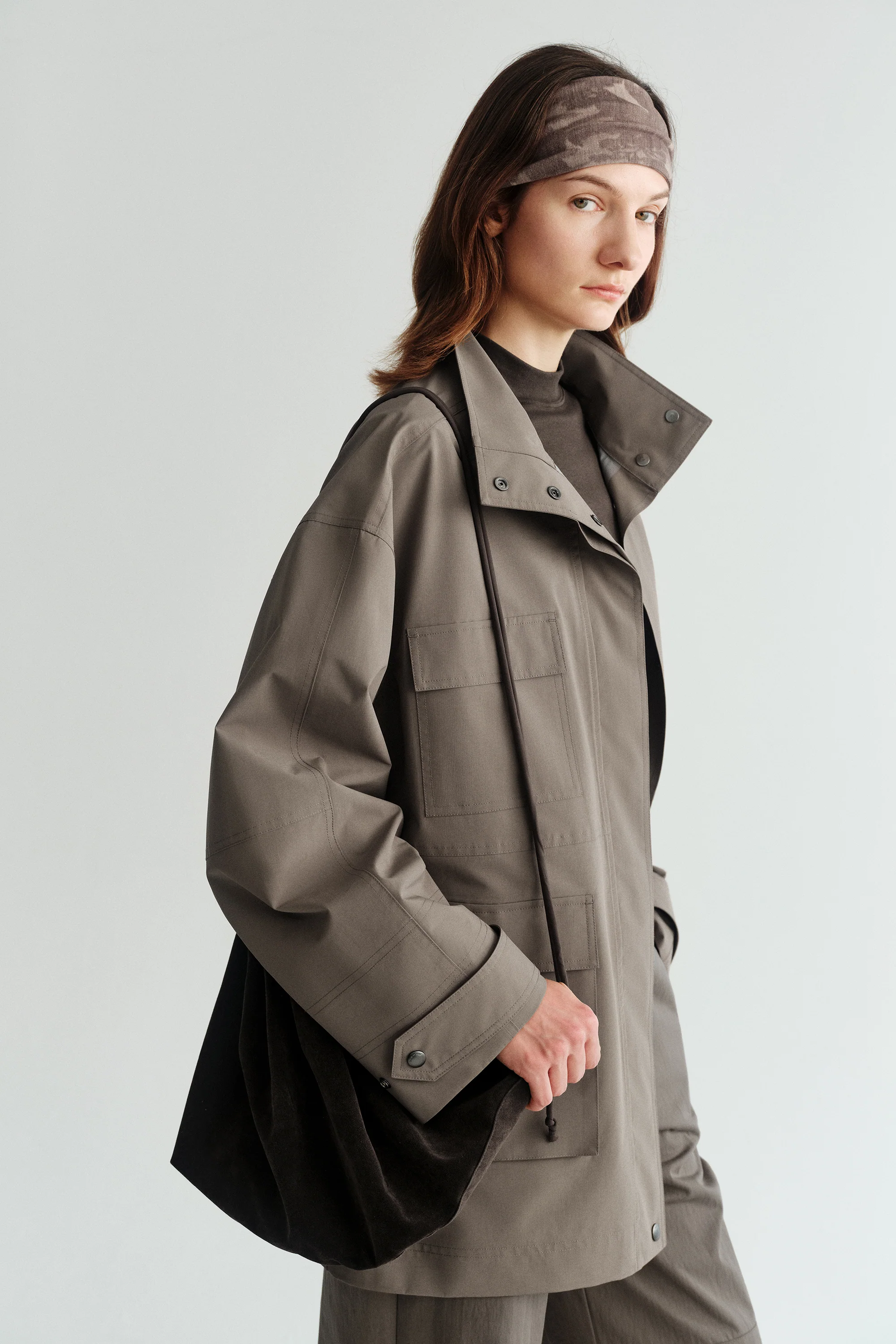 [Final Sale] Stand Collar Workware Jacket - Image 18