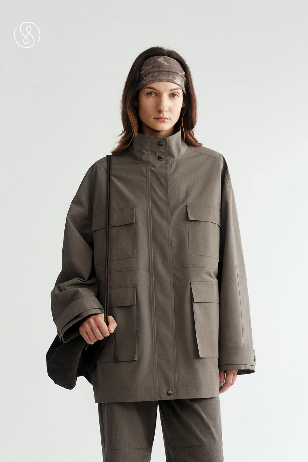 [Final Sale] Stand Collar Workware Jacket - Image 3