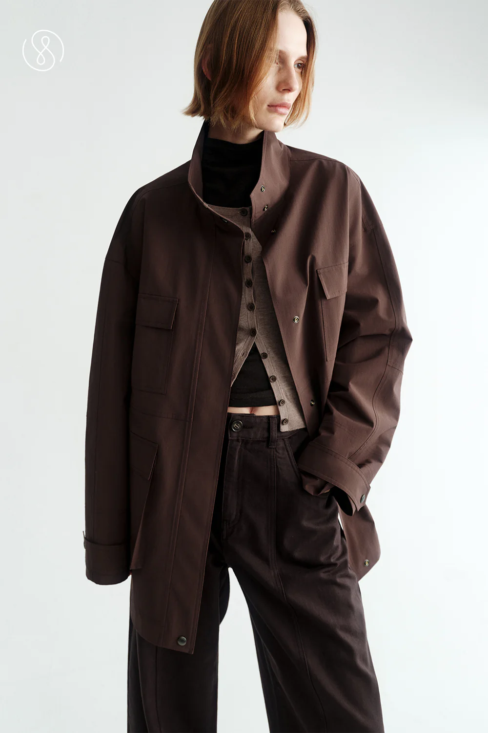 [Final Sale] Stand Collar Workware Jacket - Image 34