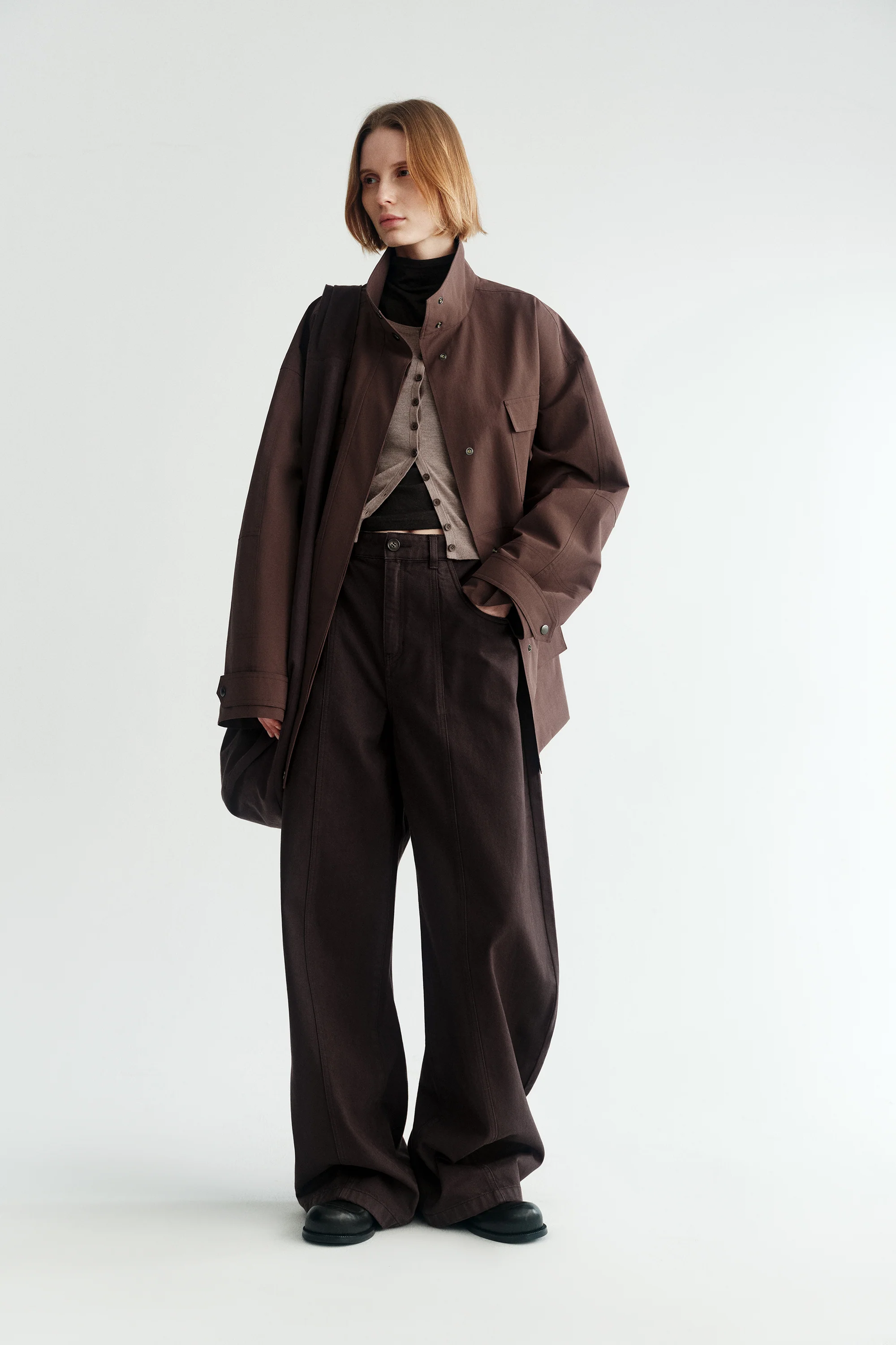 [Final Sale] Stand Collar Workware Jacket - Image 7
