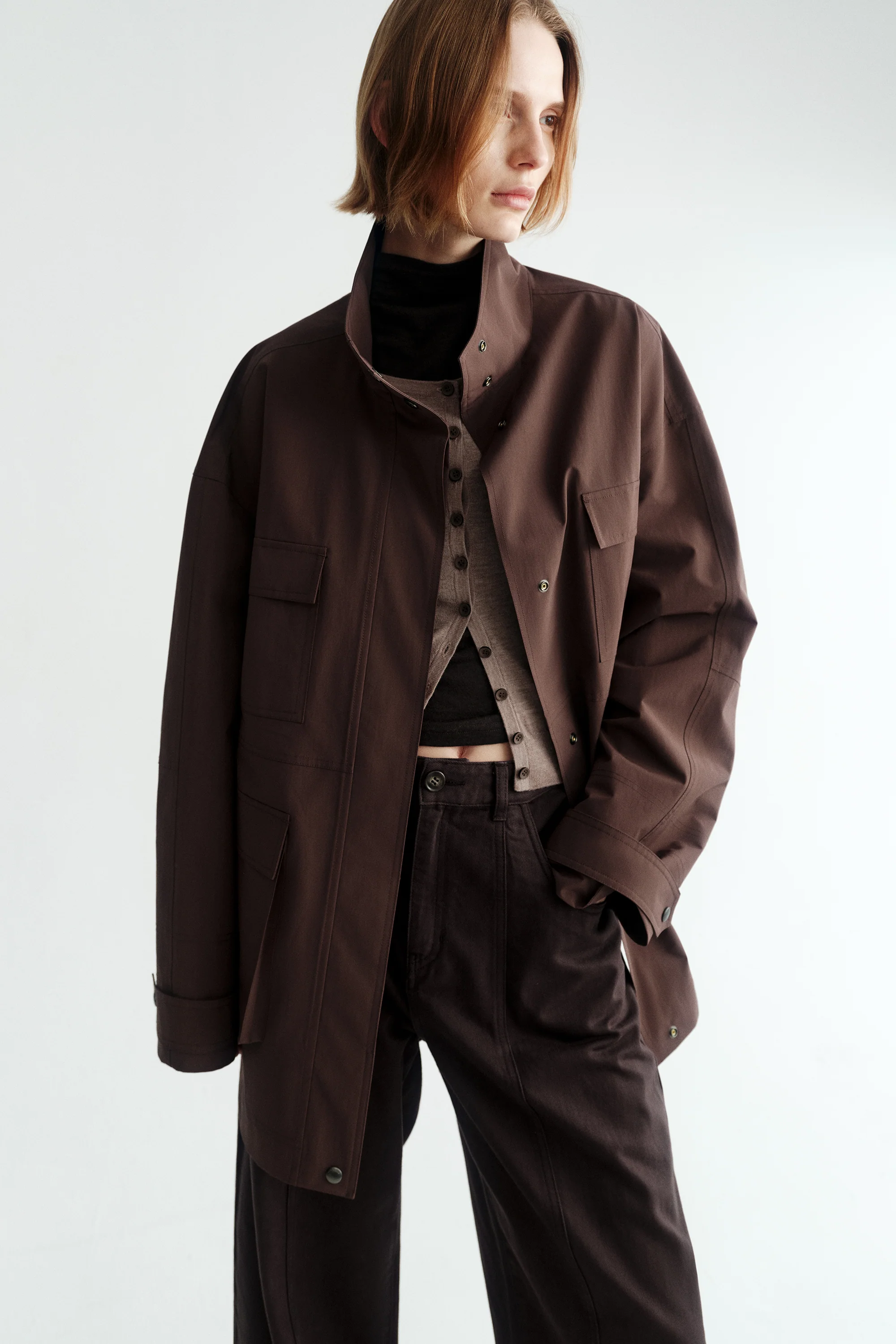 [Final Sale] Stand Collar Workware Jacket - Image 8