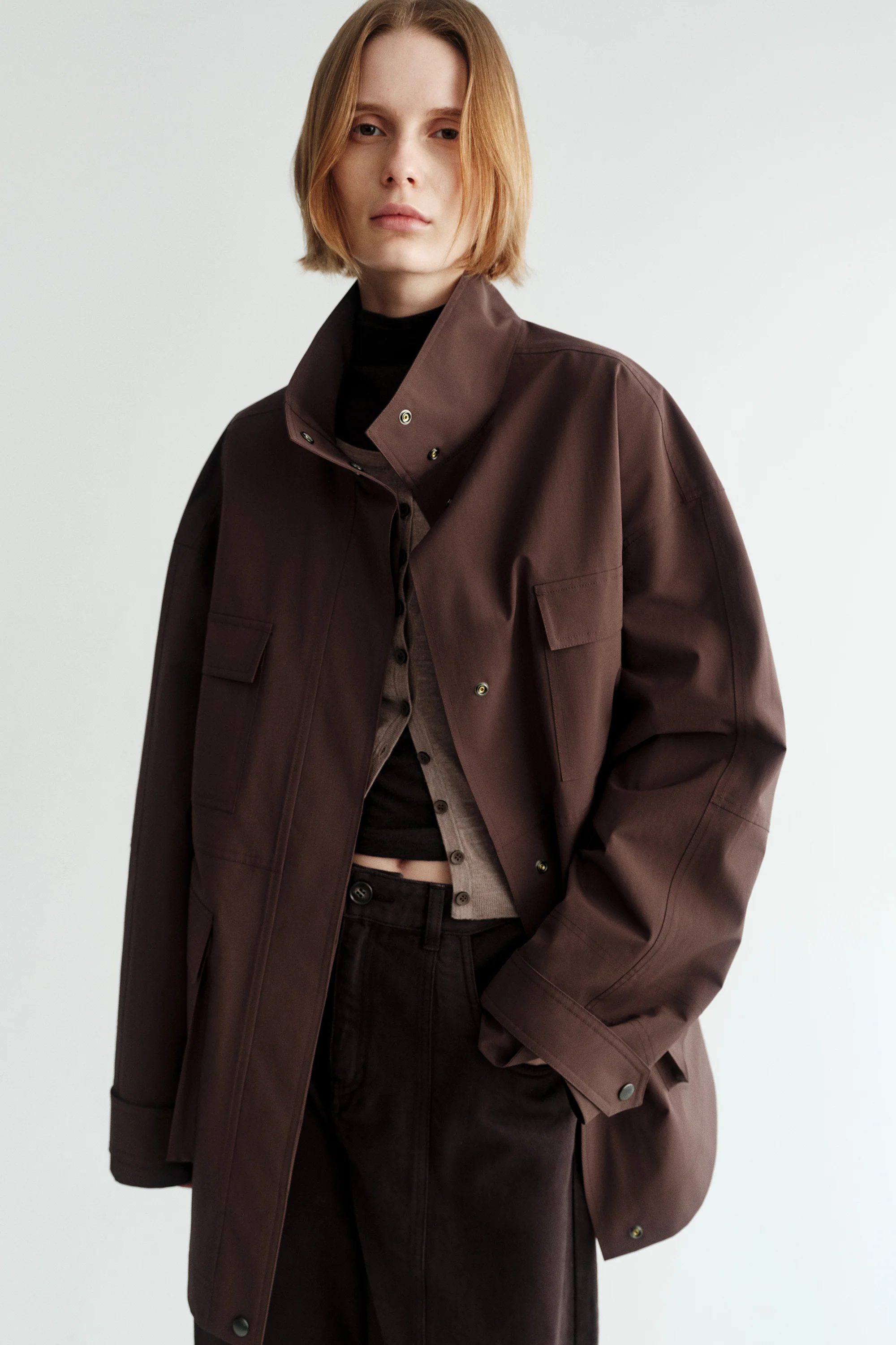 [Final Sale] Stand Collar Workware Jacket - Image 9