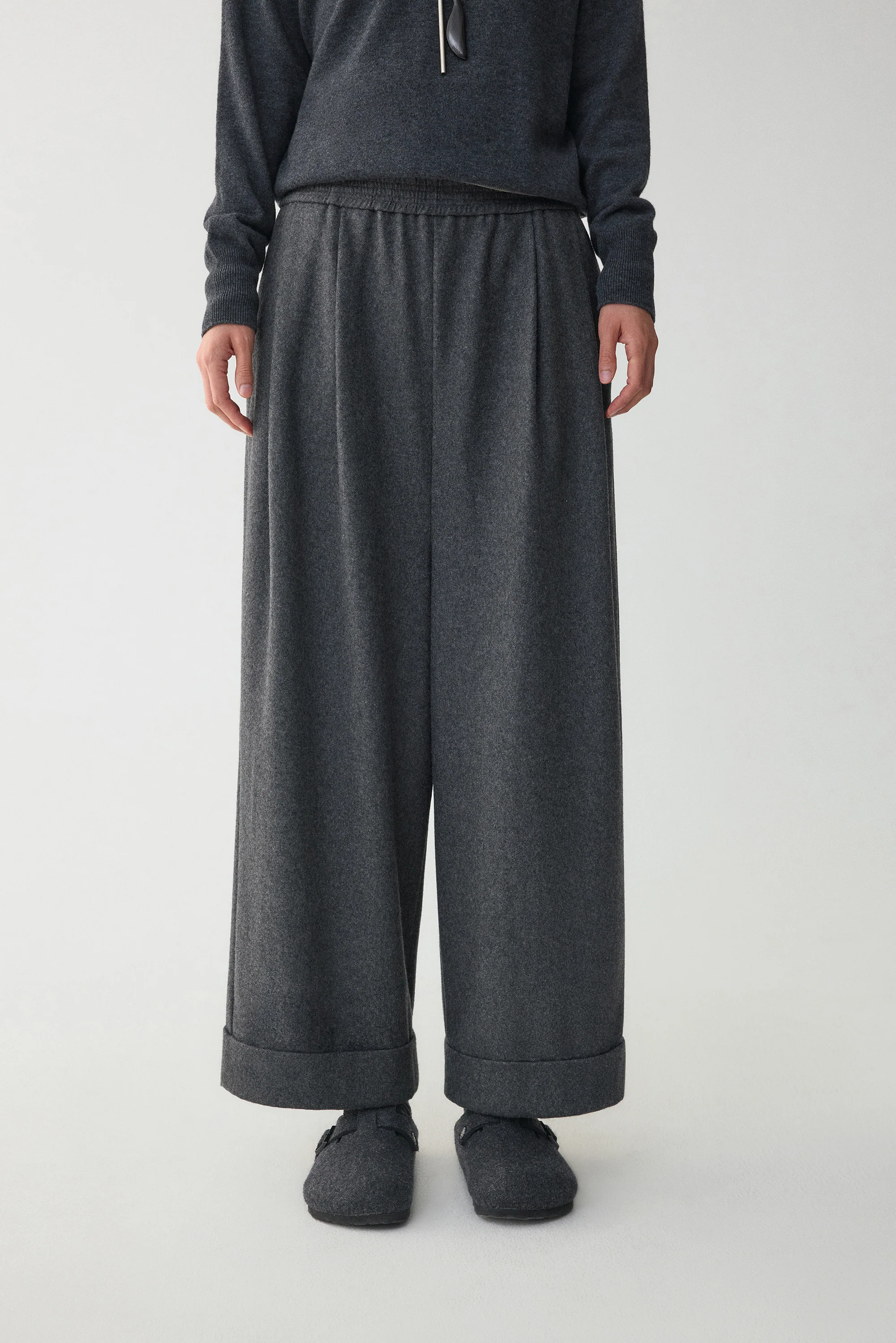Straight-leg Pants in Australia Merino Wool - Image 11
