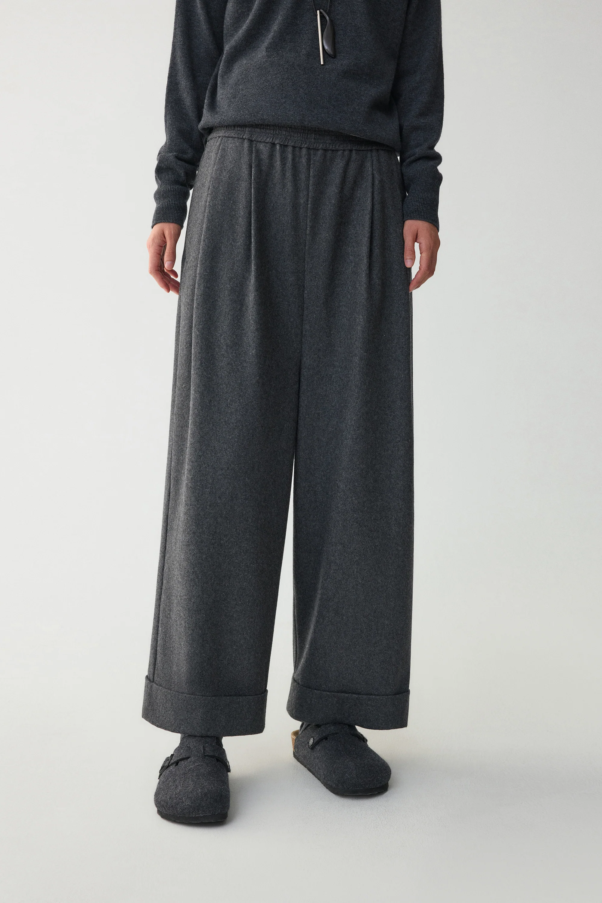 Straight-leg Pants in Australia Merino Wool - Image 12