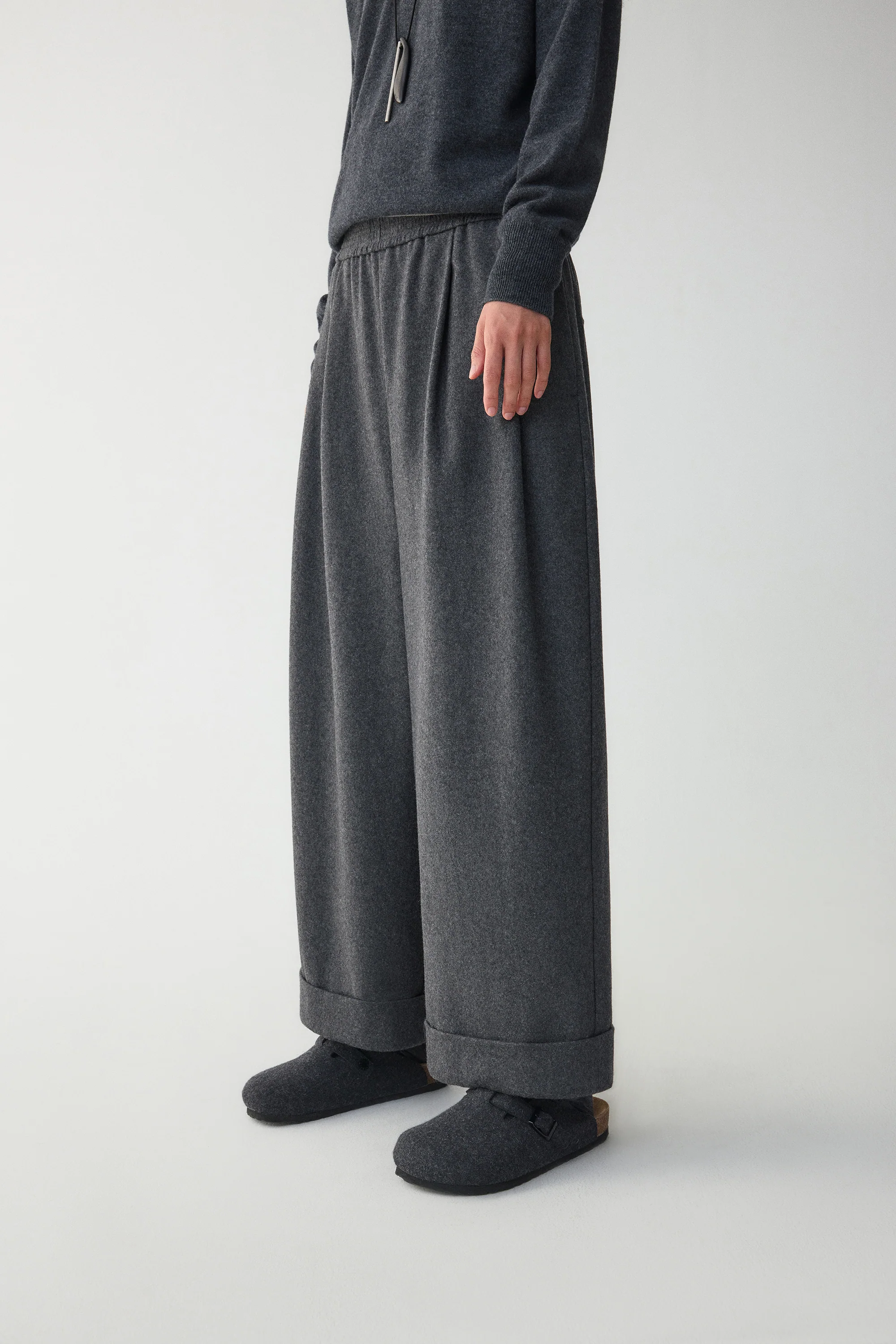 Straight-leg Pants in Australia Merino Wool - Image 13