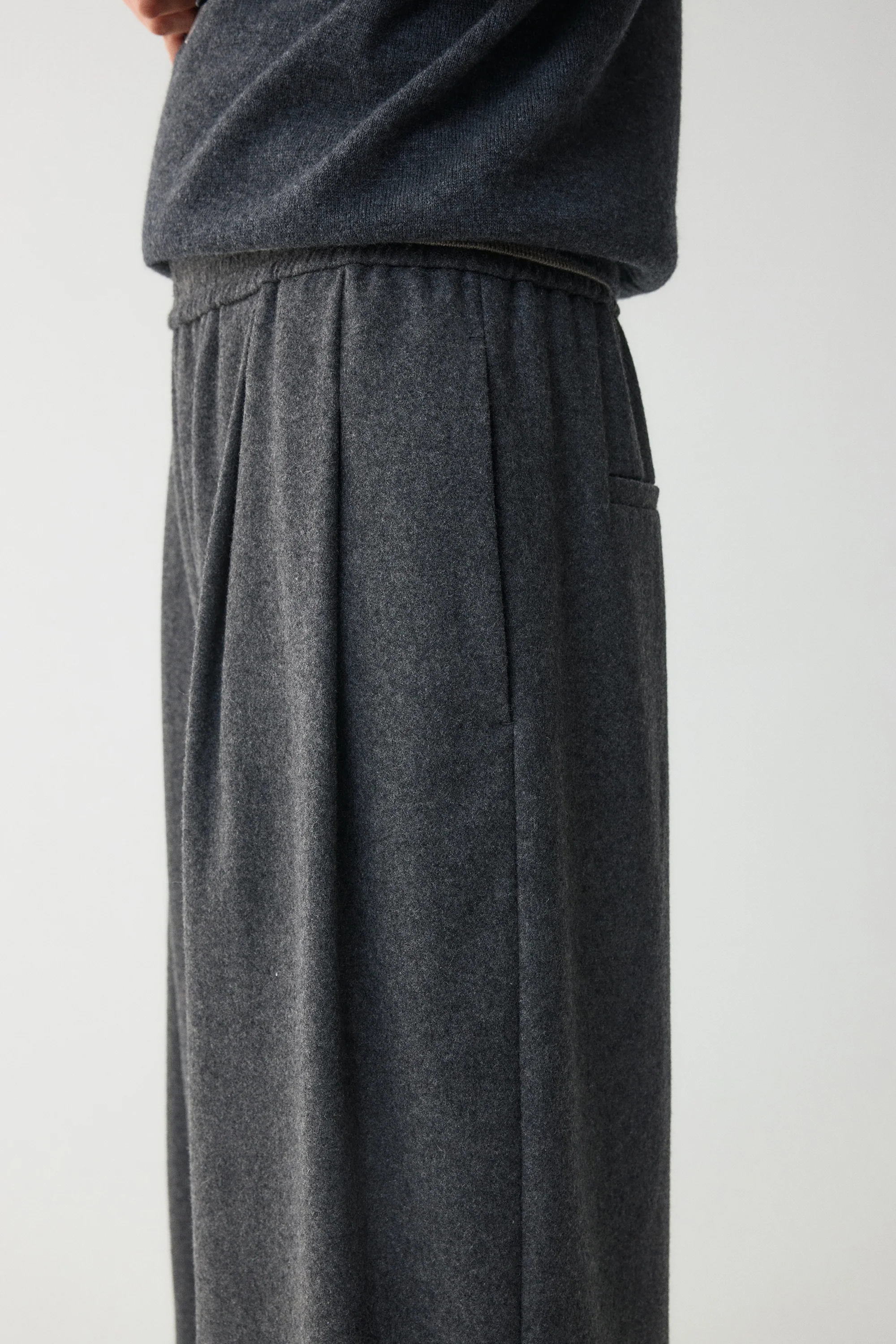 Straight-leg Pants in Australia Merino Wool - Image 15
