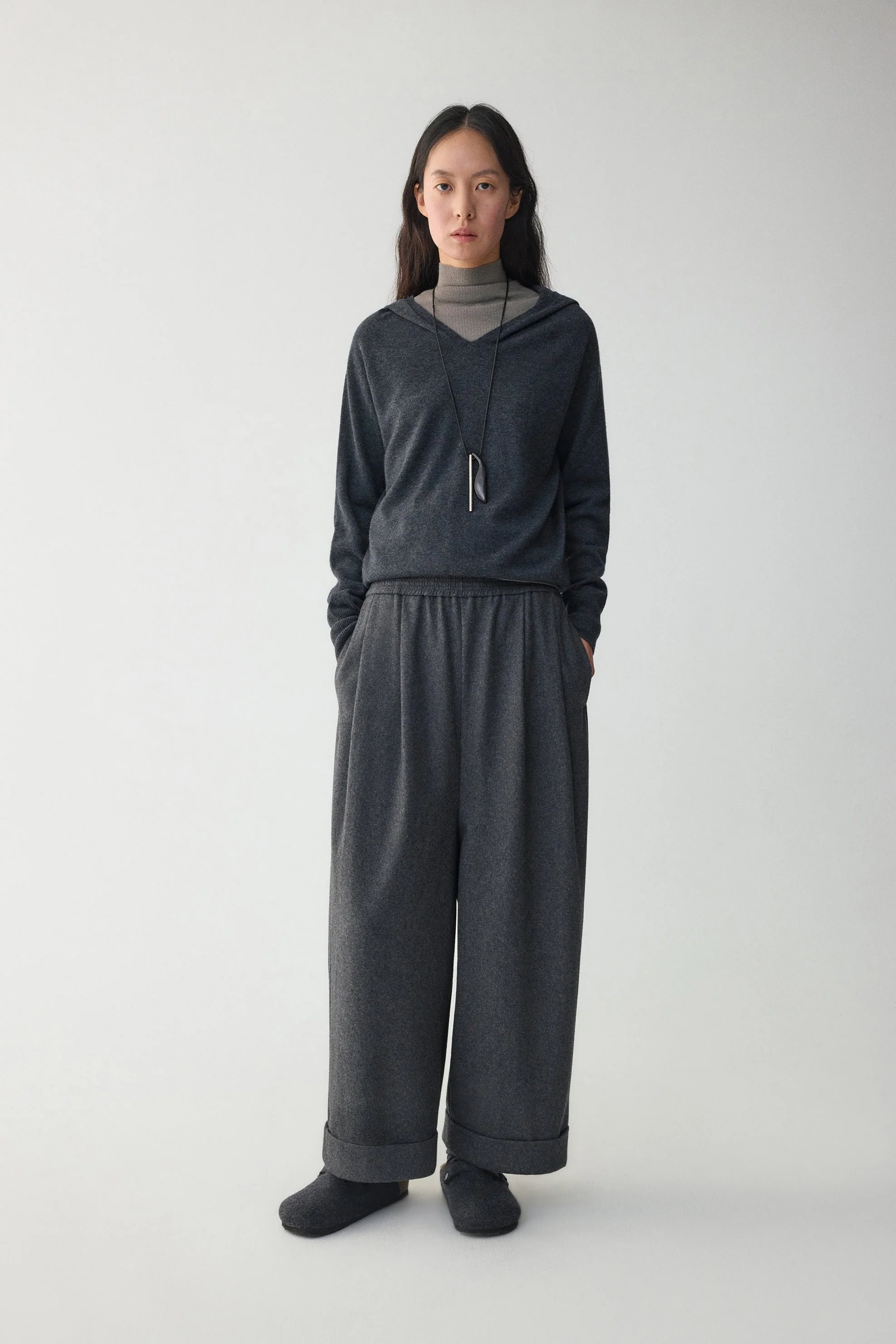 Straight-leg Pants in Australia Merino Wool - Image 8