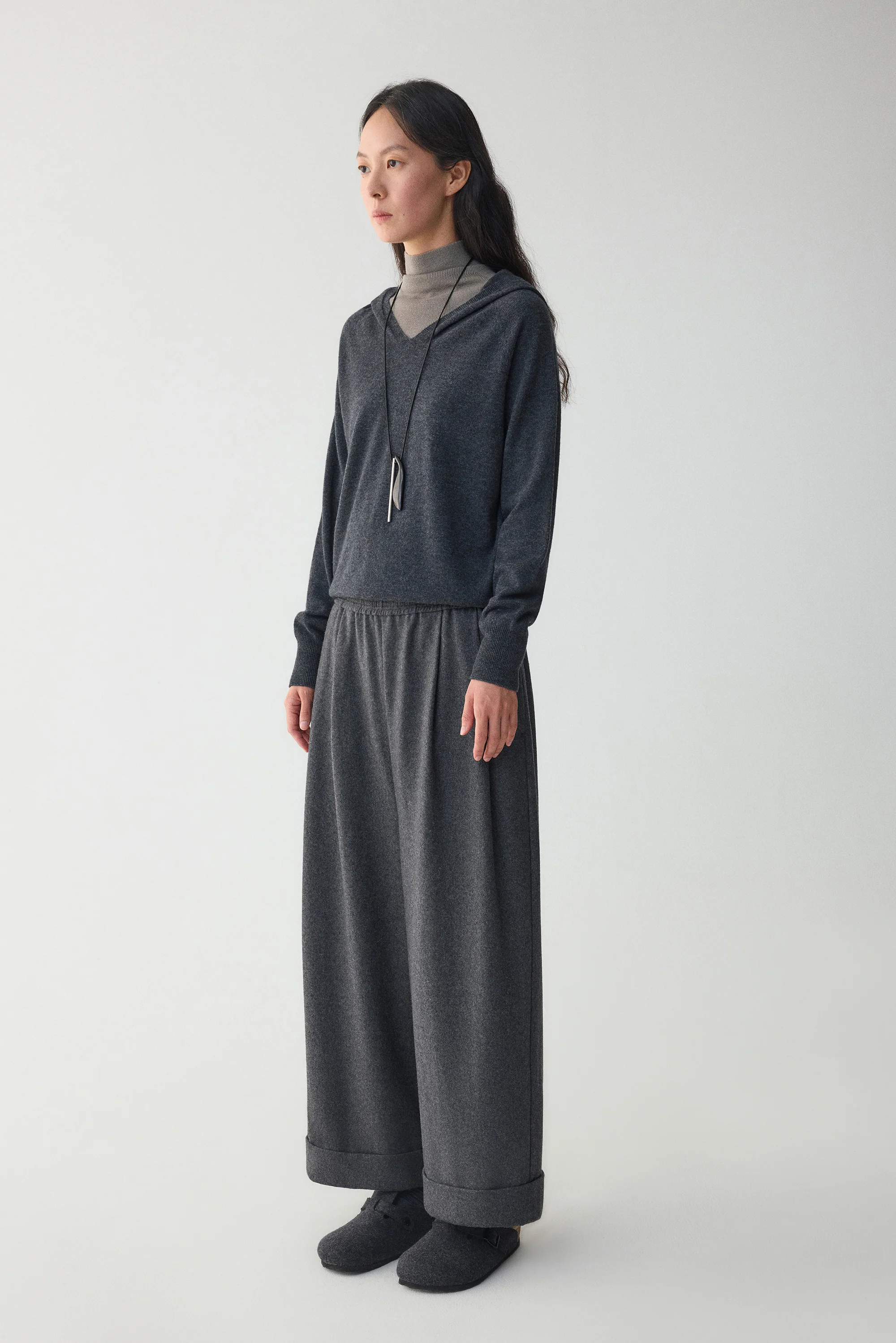 Straight-leg Pants in Australia Merino Wool - Image 9
