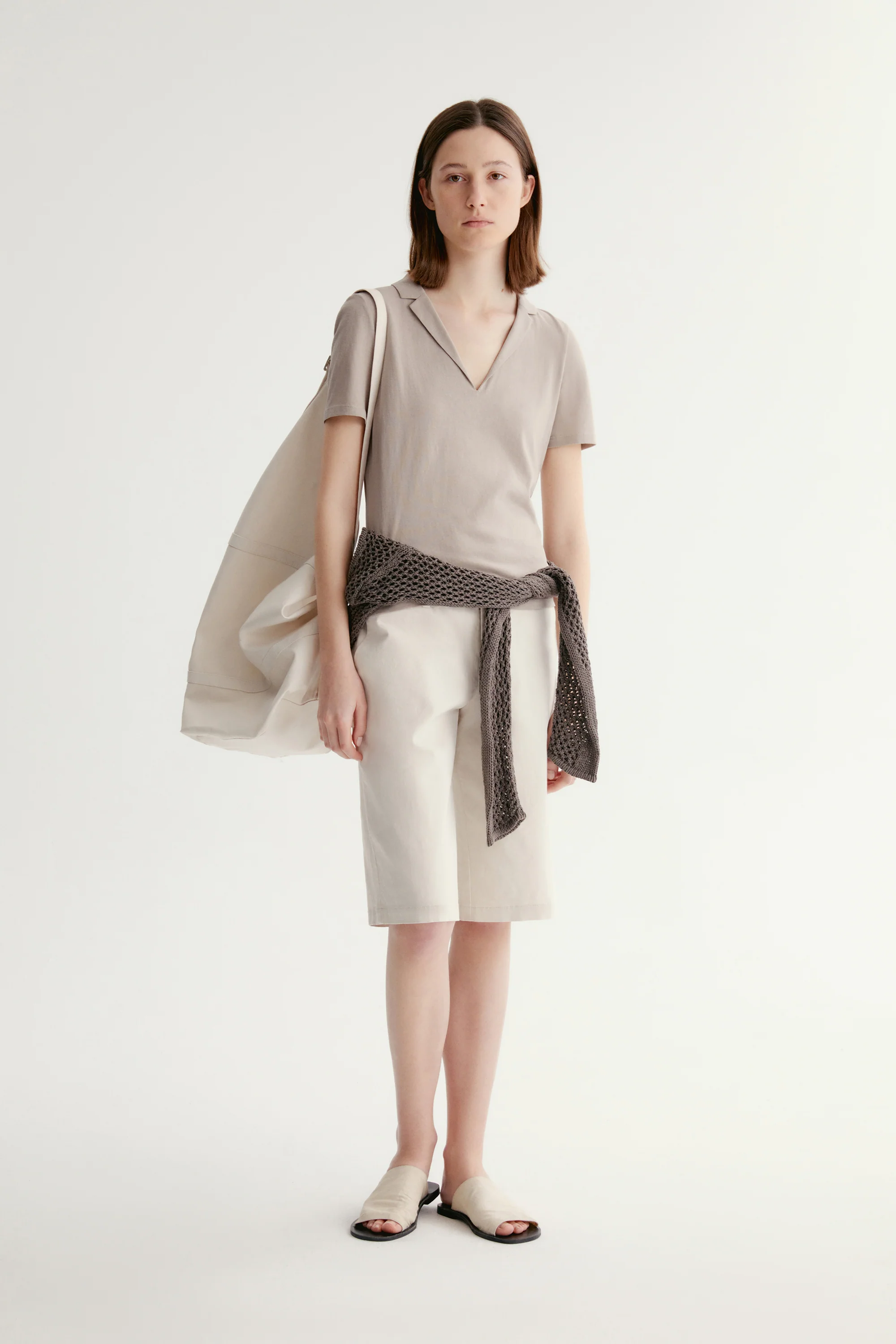 Straightleg Cotton Shorts - Image 3