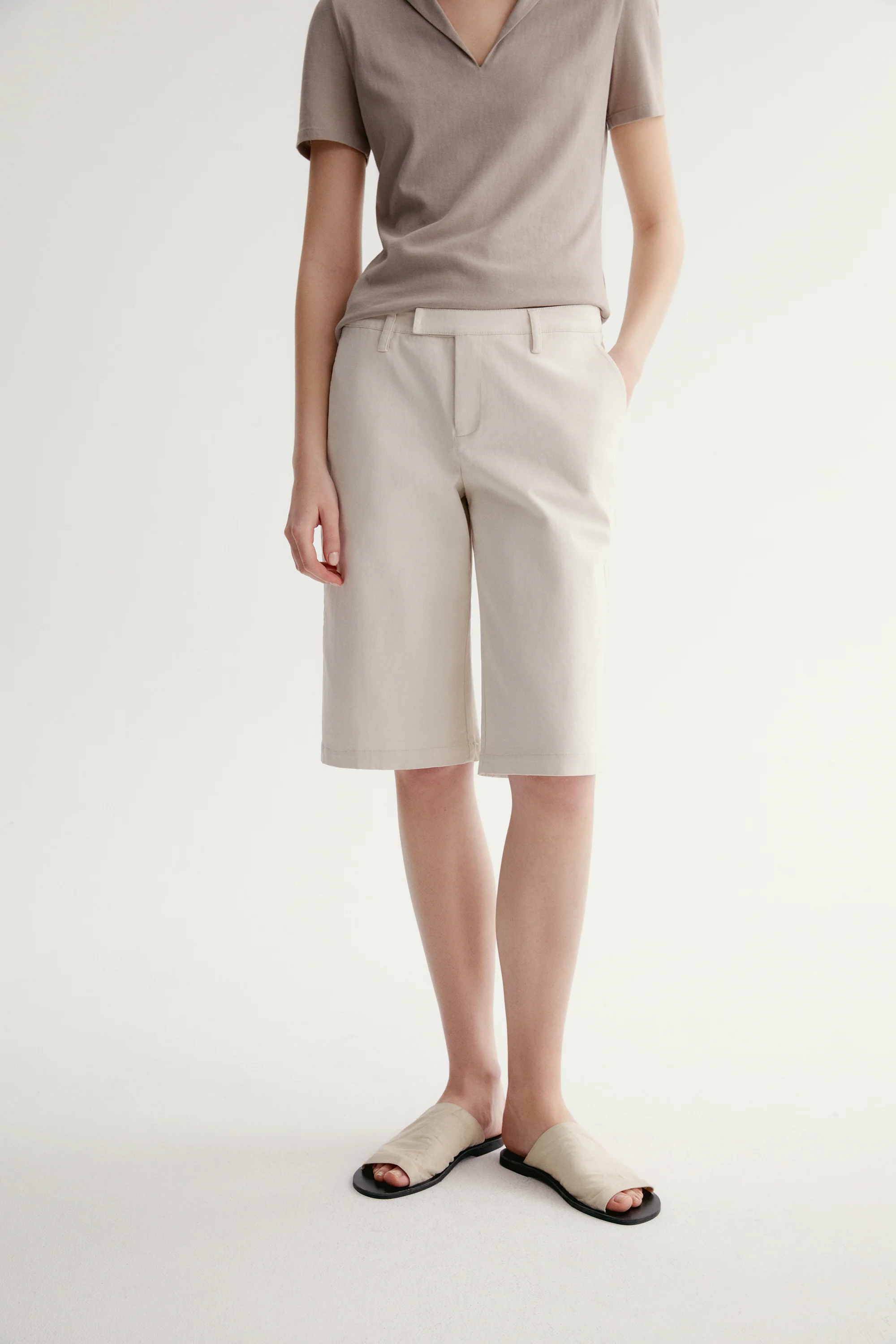 Straightleg Cotton Shorts - Image 7