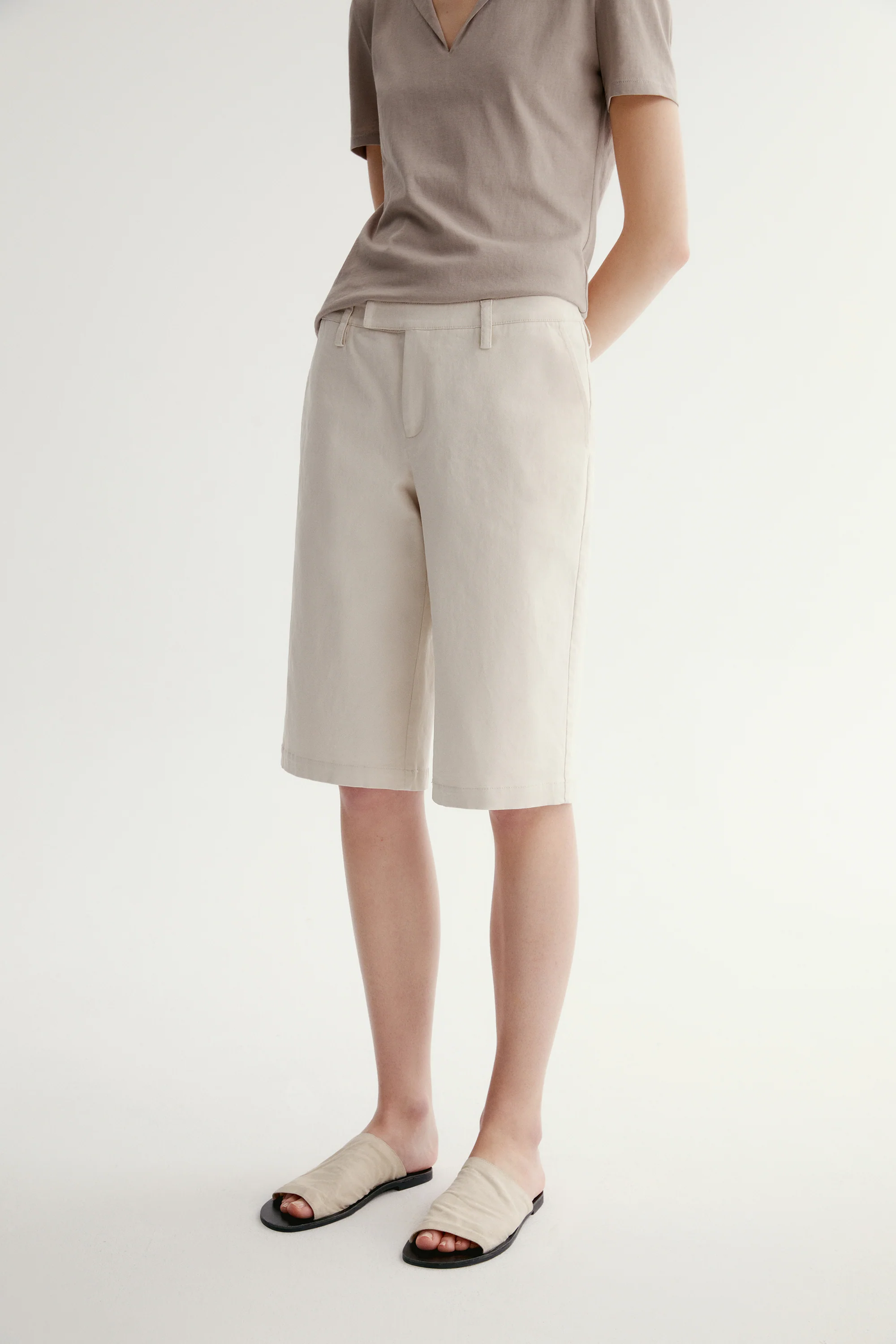 Straightleg Cotton Shorts - Image 8