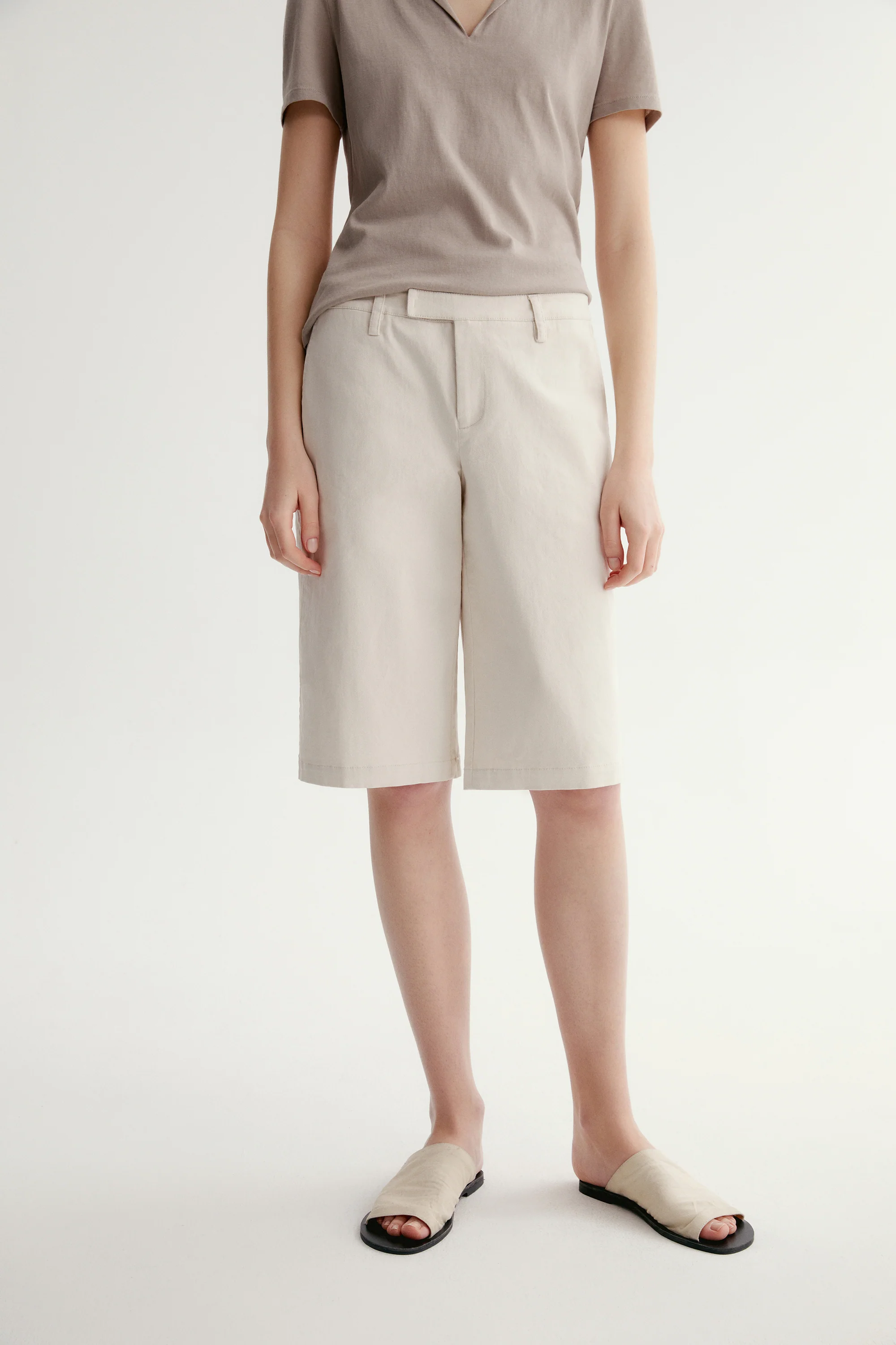 Straightleg Cotton Shorts - Image 9