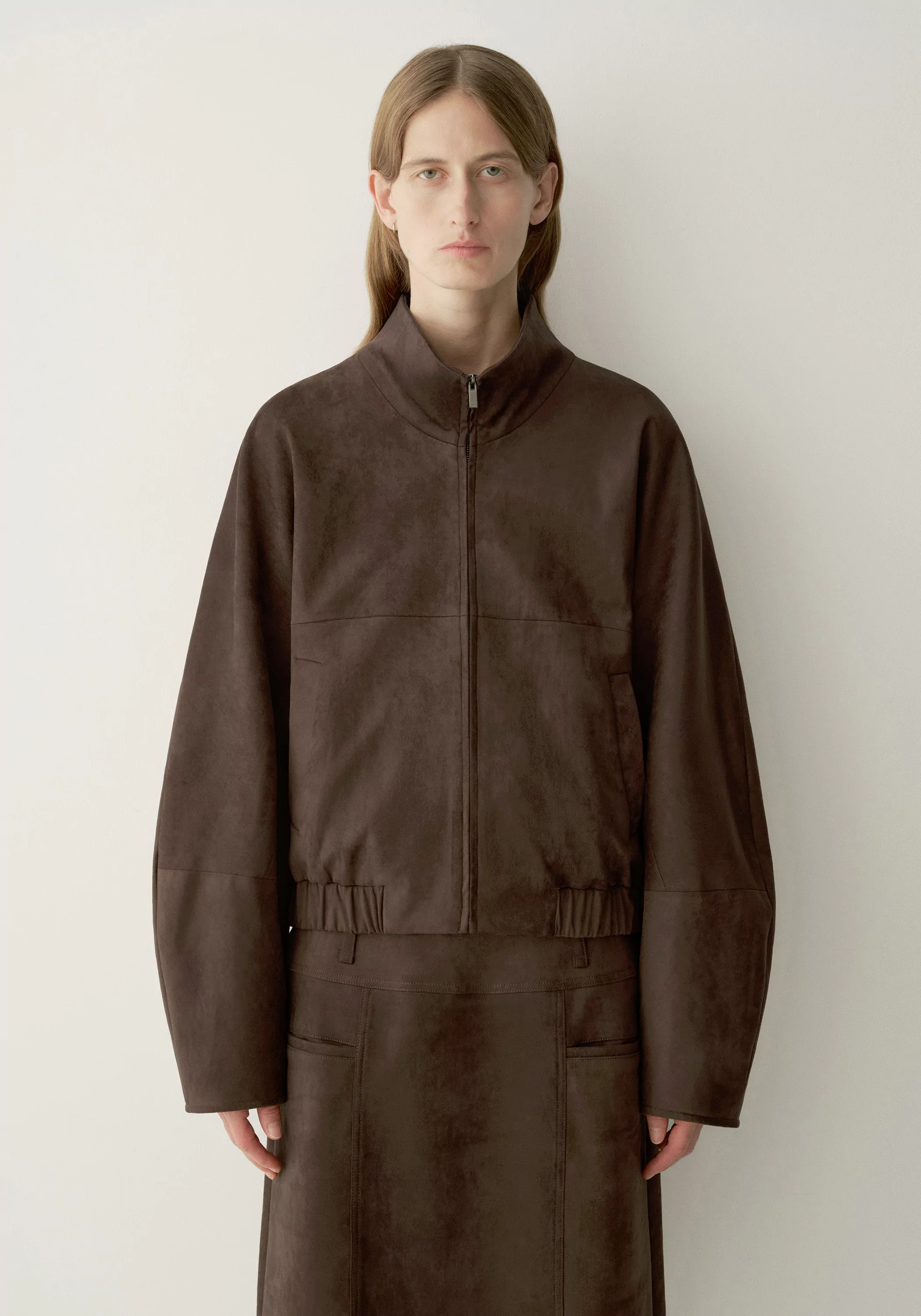Suede-Effect Jacket