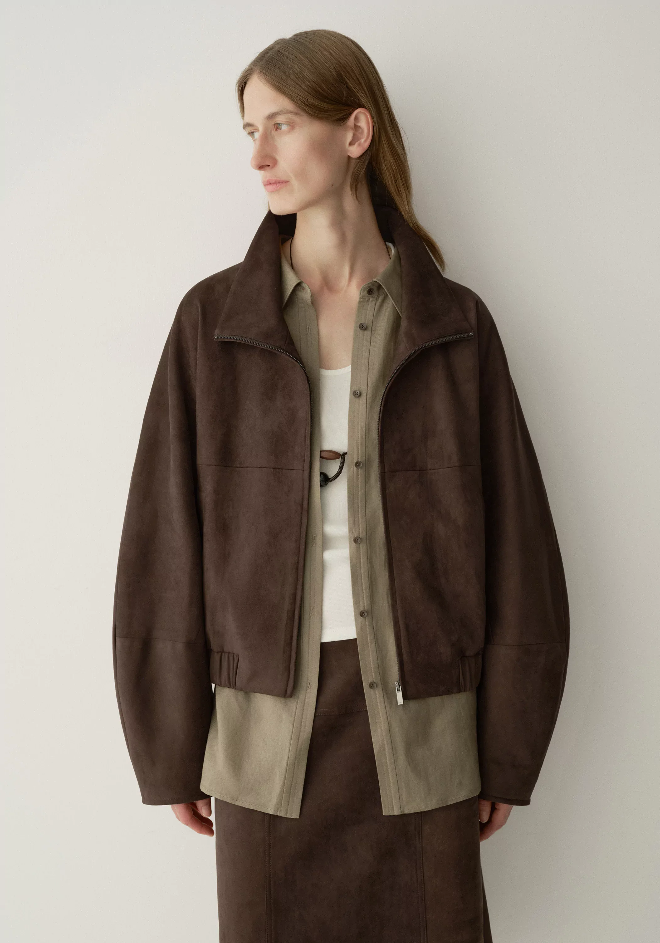 Suede-Effect Jacket - Image 8