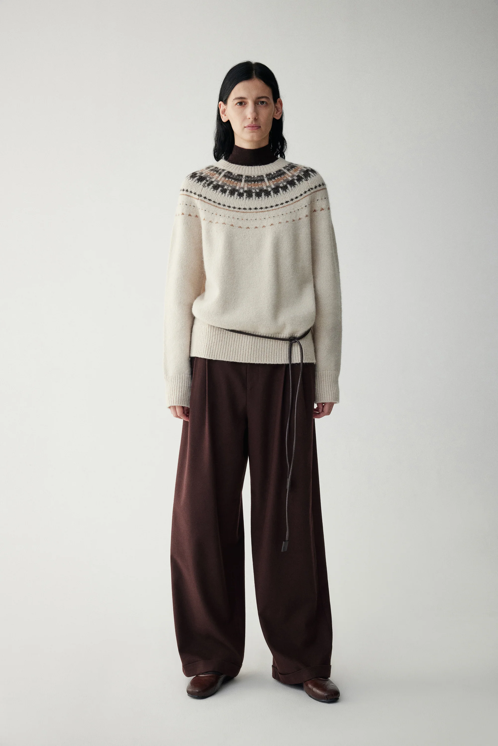 Suri Alpaca Fair Isle Sweater - Image 3