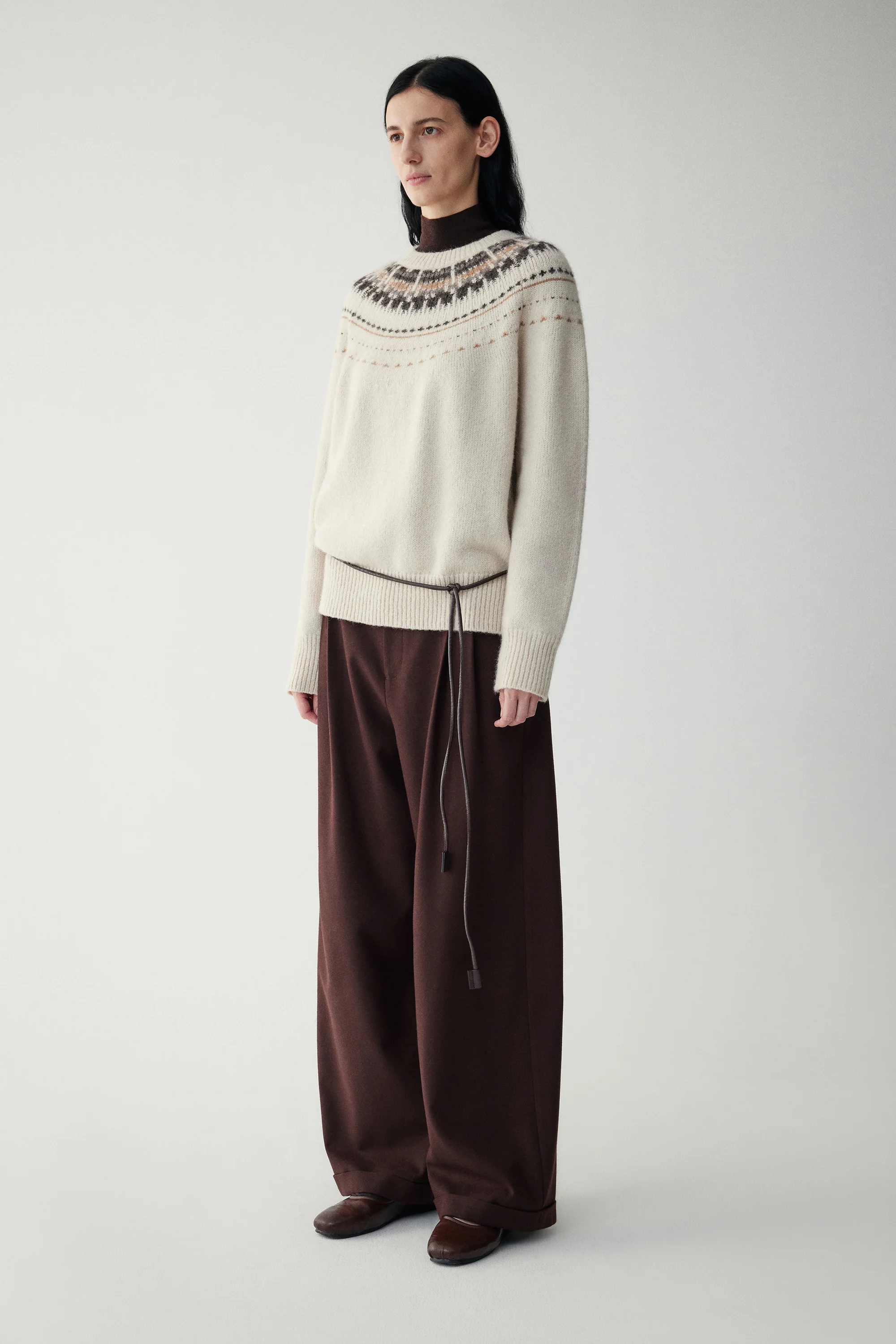 Suri Alpaca Fair Isle Sweater - Image 4