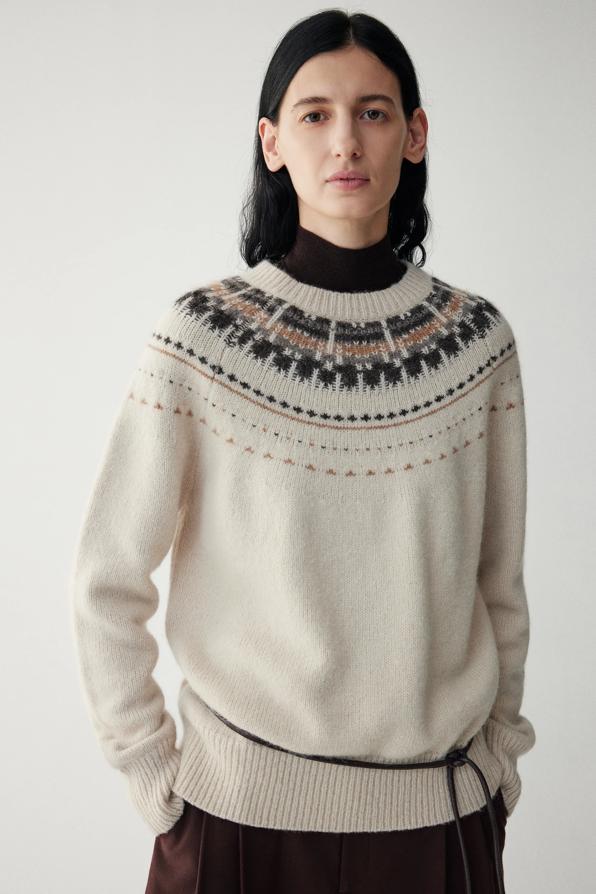 Suri Alpaca Fair Isle Sweater - Image 5