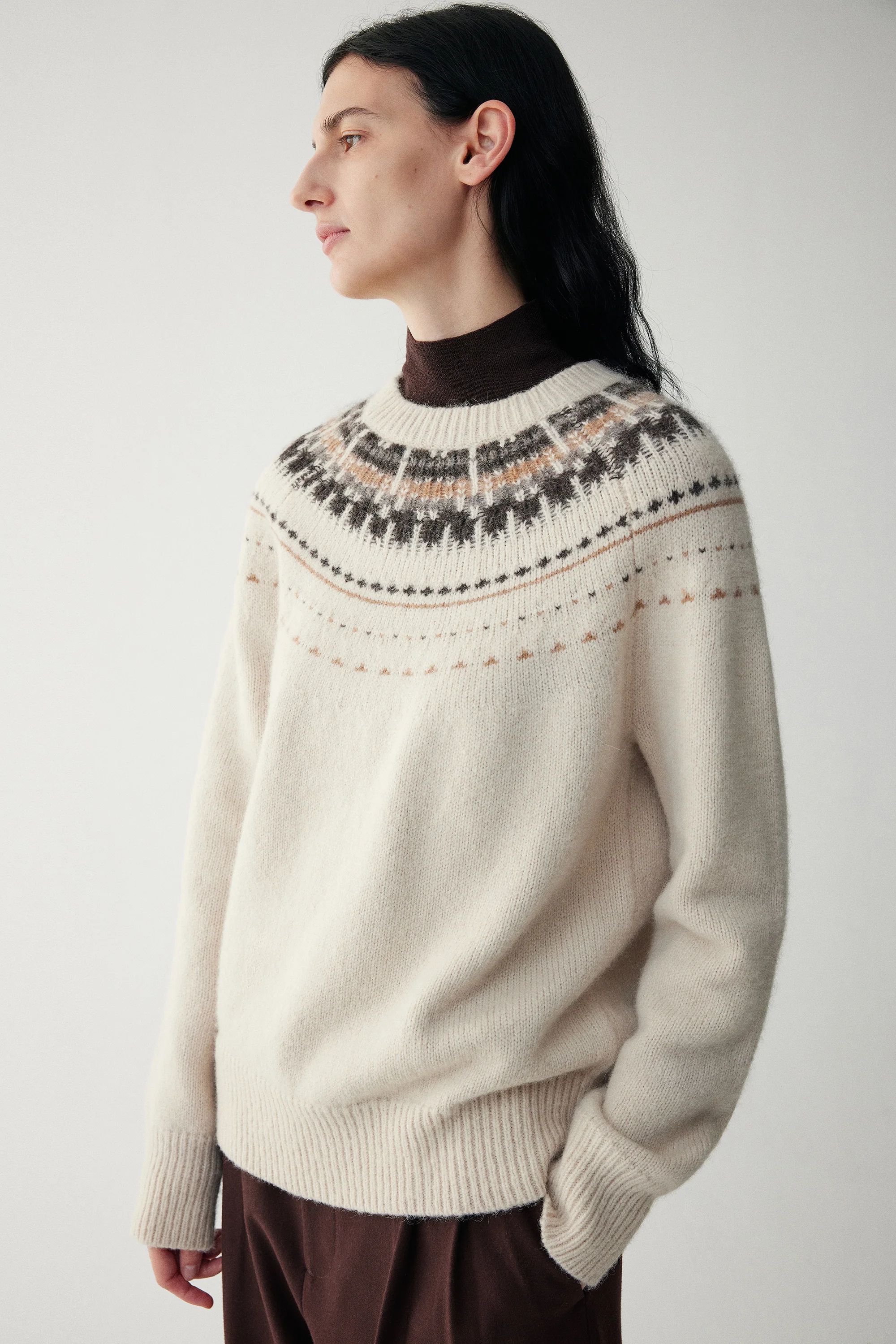 Suri Alpaca Fair Isle Sweater - Image 6