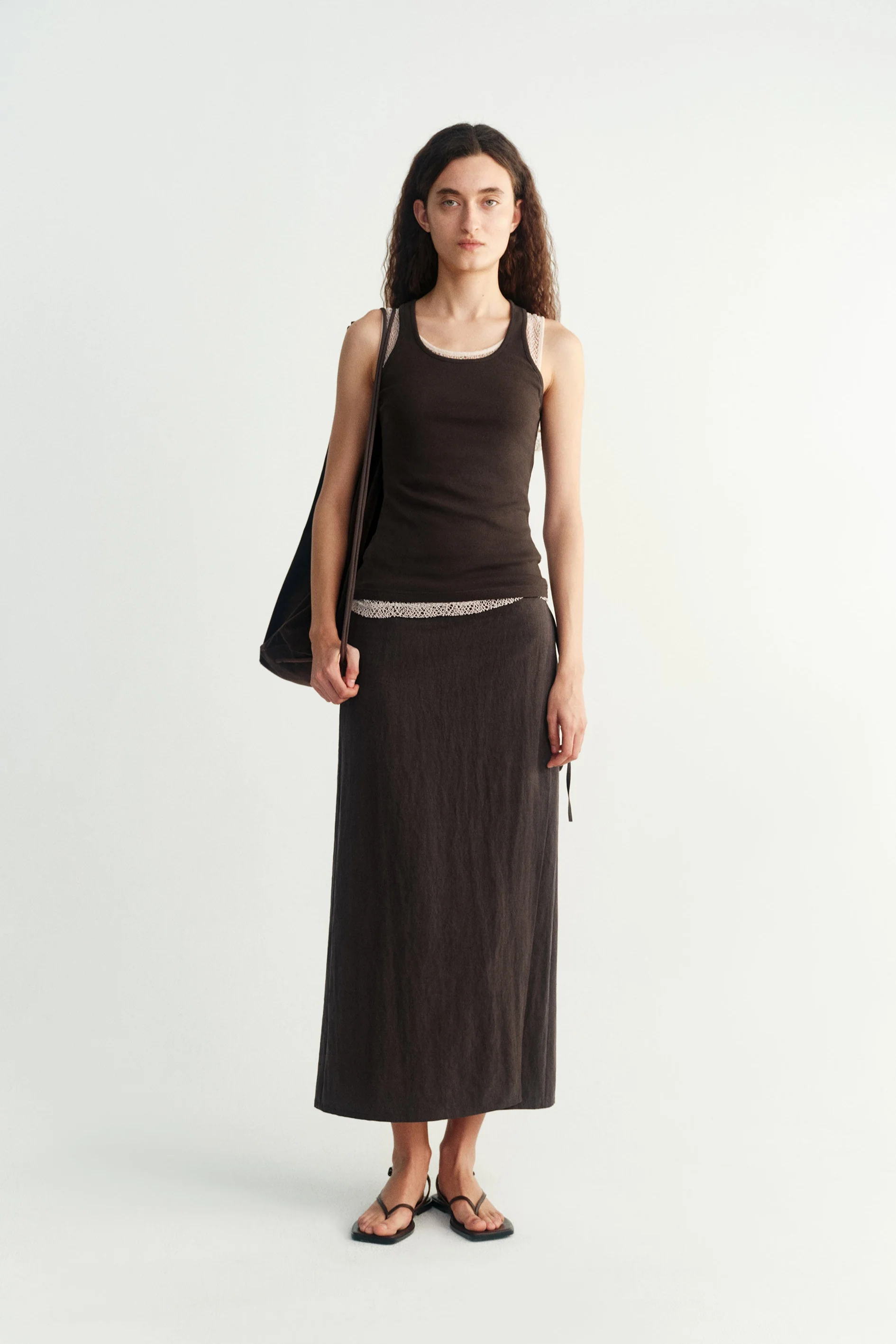 Tencel Drawstring Skirt