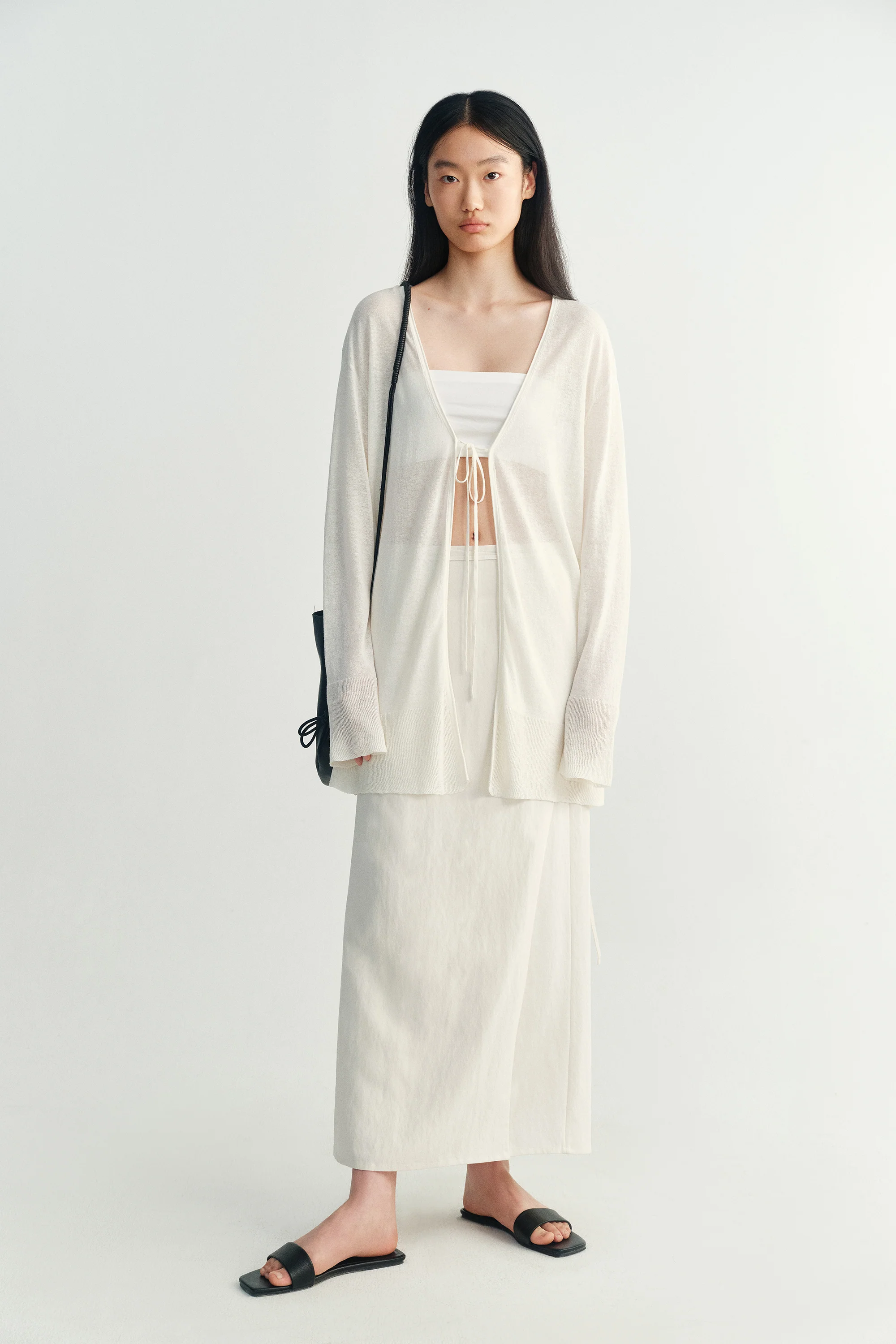 Tencel Drawstring Skirt - Image 2