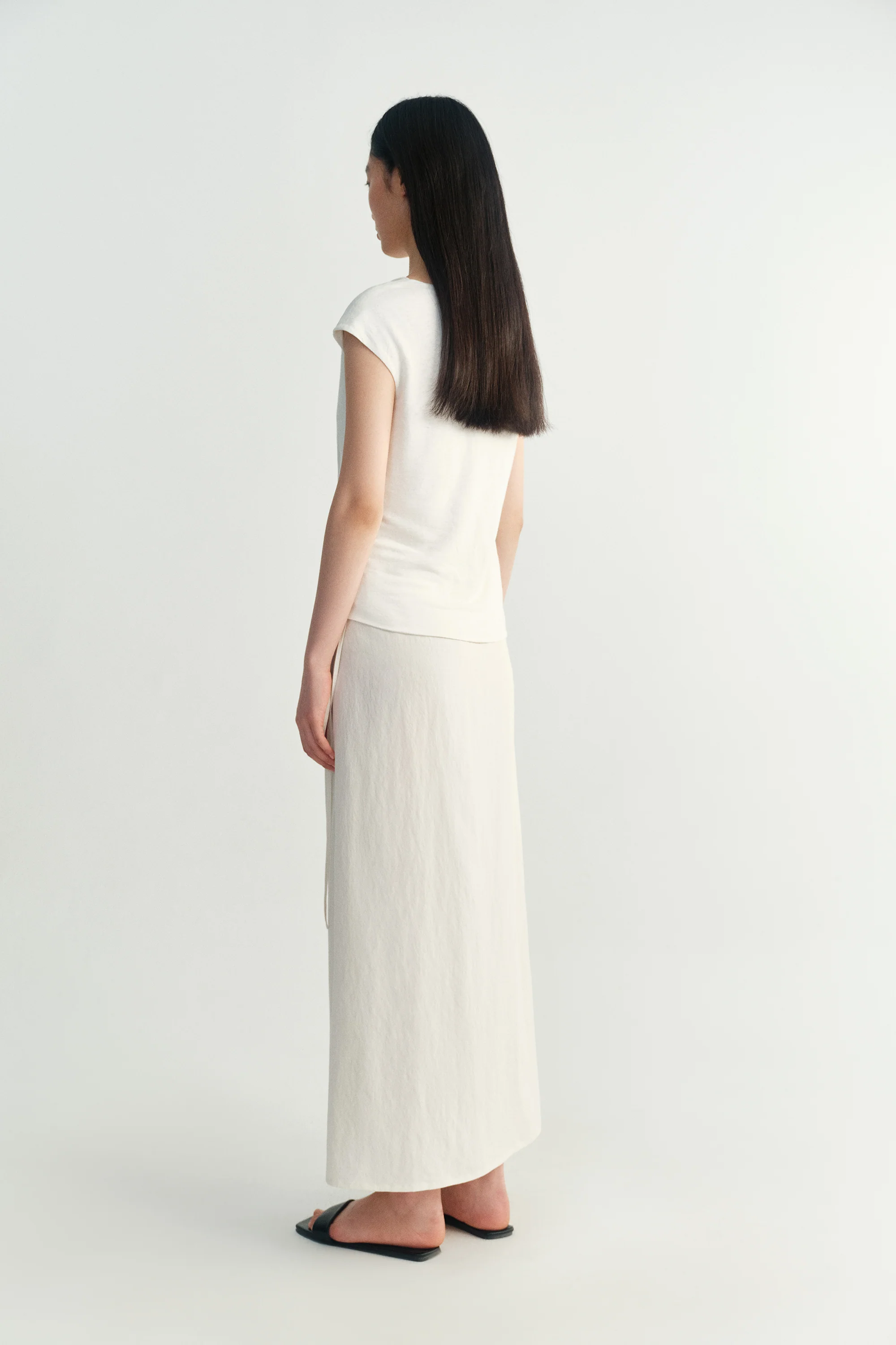 Tencel Drawstring Skirt - Image 6