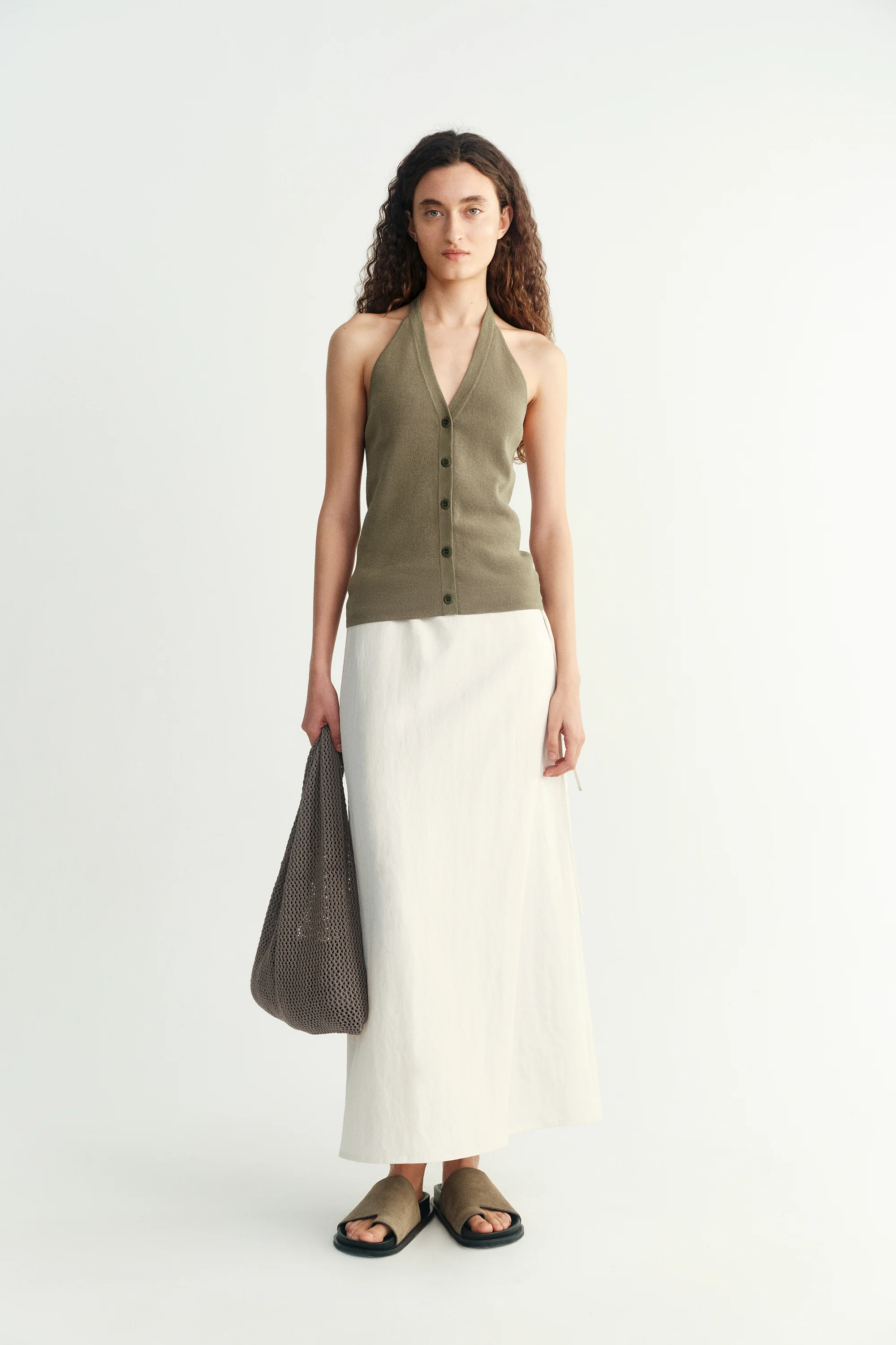 Tencel Drawstring Skirt - Image 7