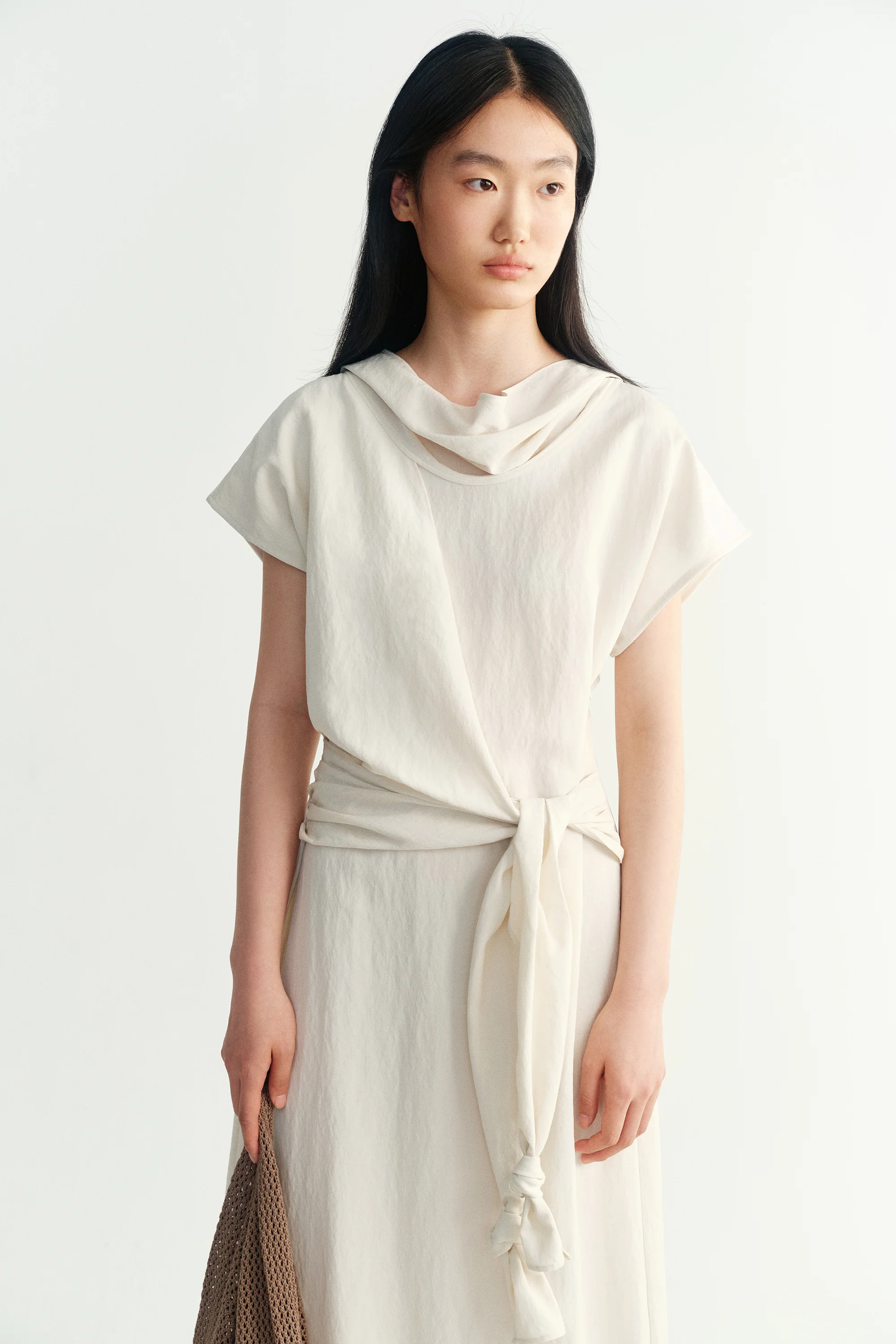 Tencel Knotted Waist Dress - Image 13