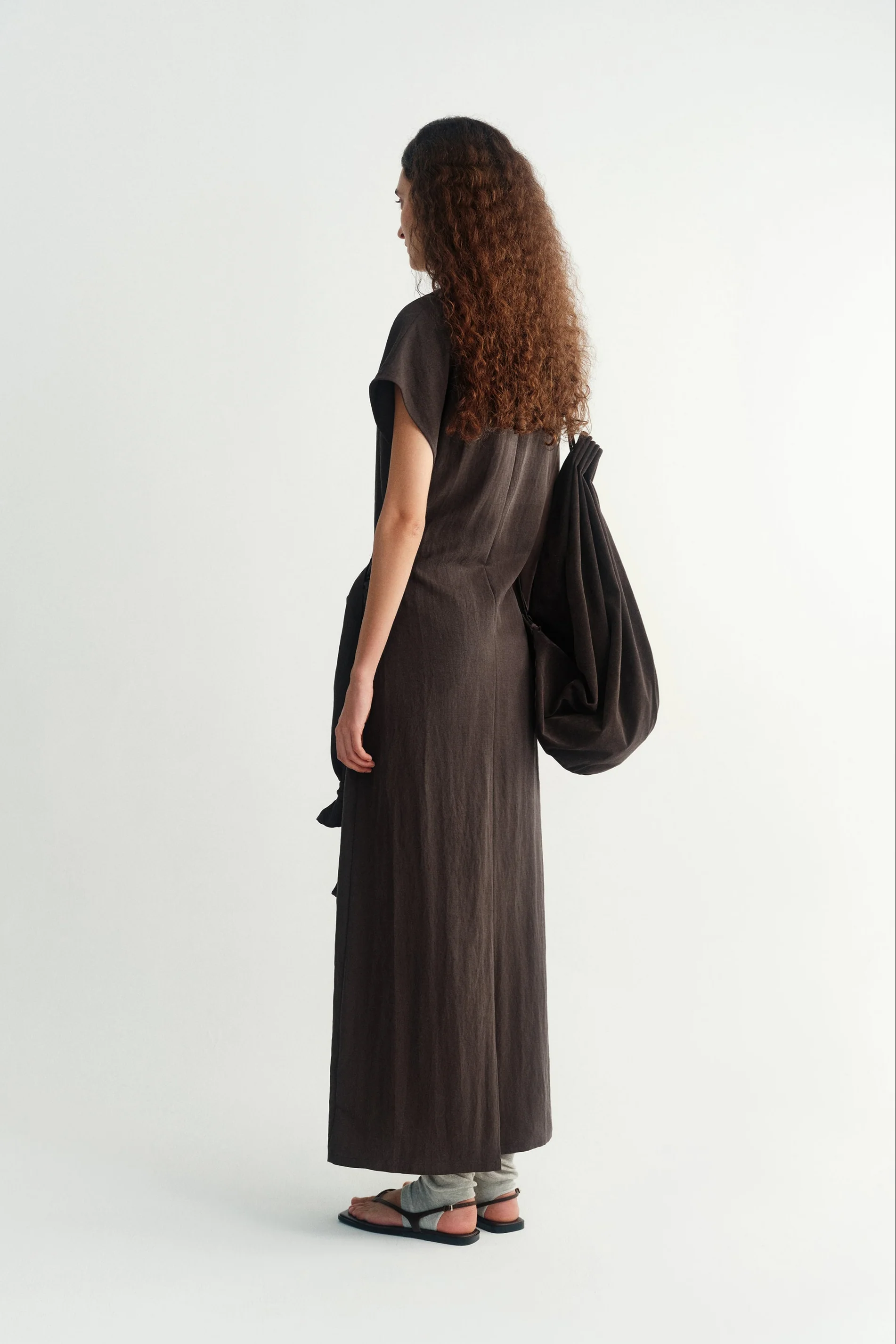 Tencel Knotted Waist Dress - Image 3