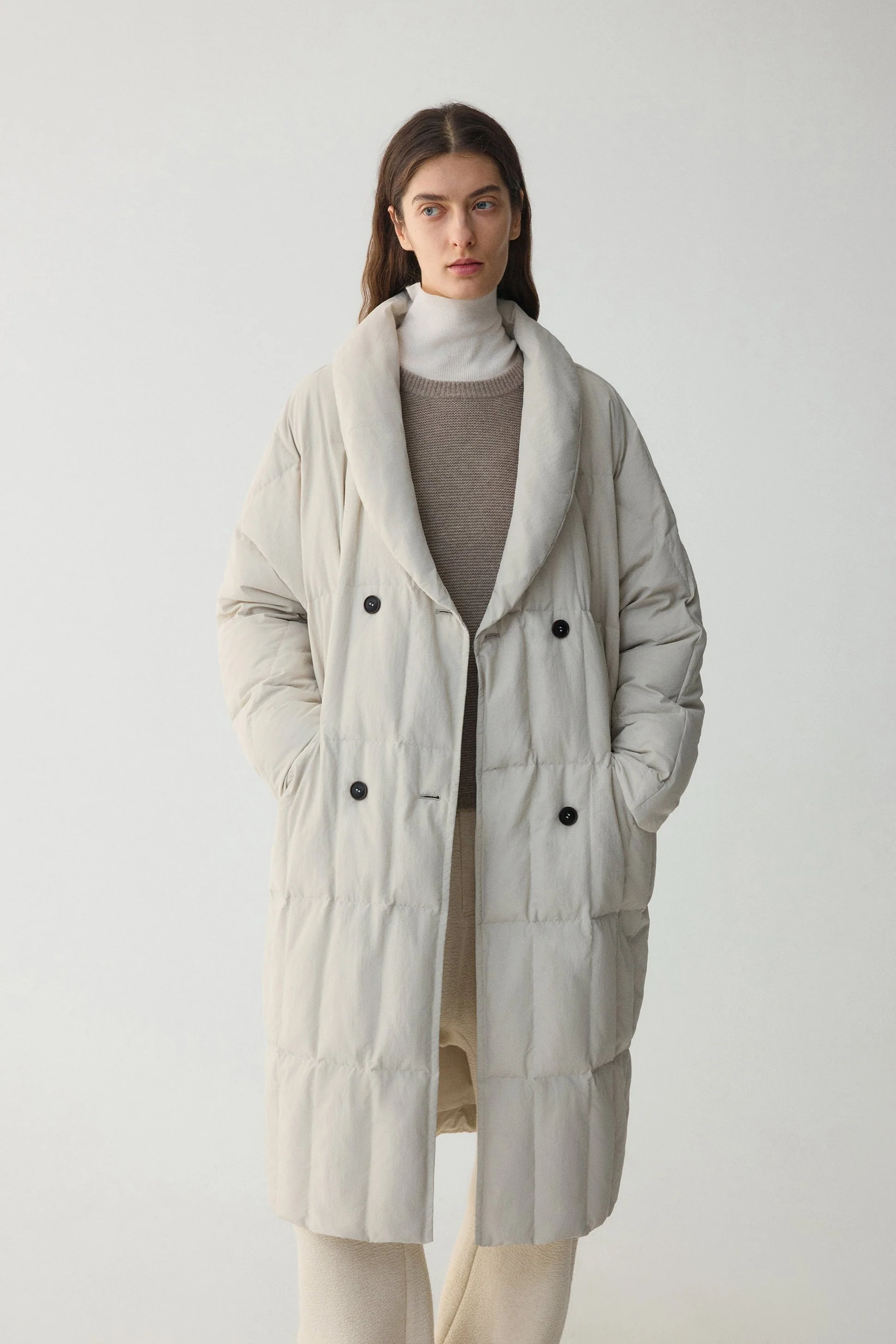 Three-Proof Double-Breasted Down Coat - Image 13