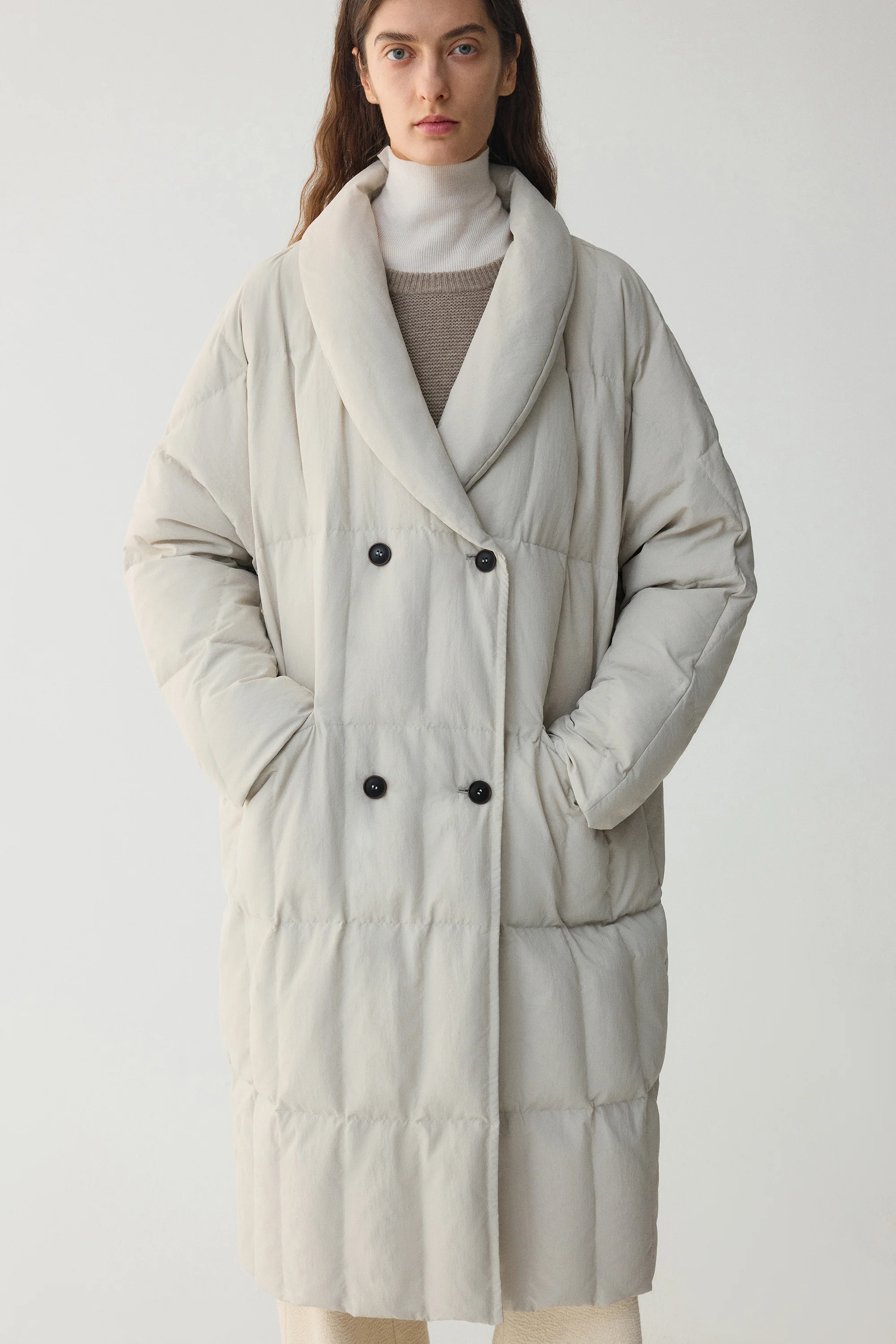 Three-Proof Double-Breasted Down Coat - Image 14