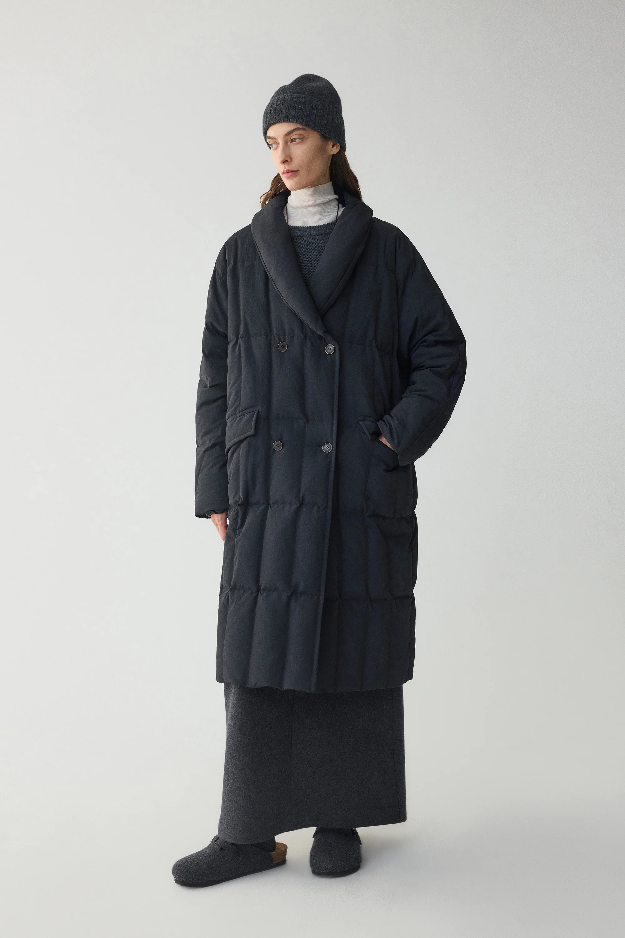Three-Proof Double-Breasted Down Coat - Image 3