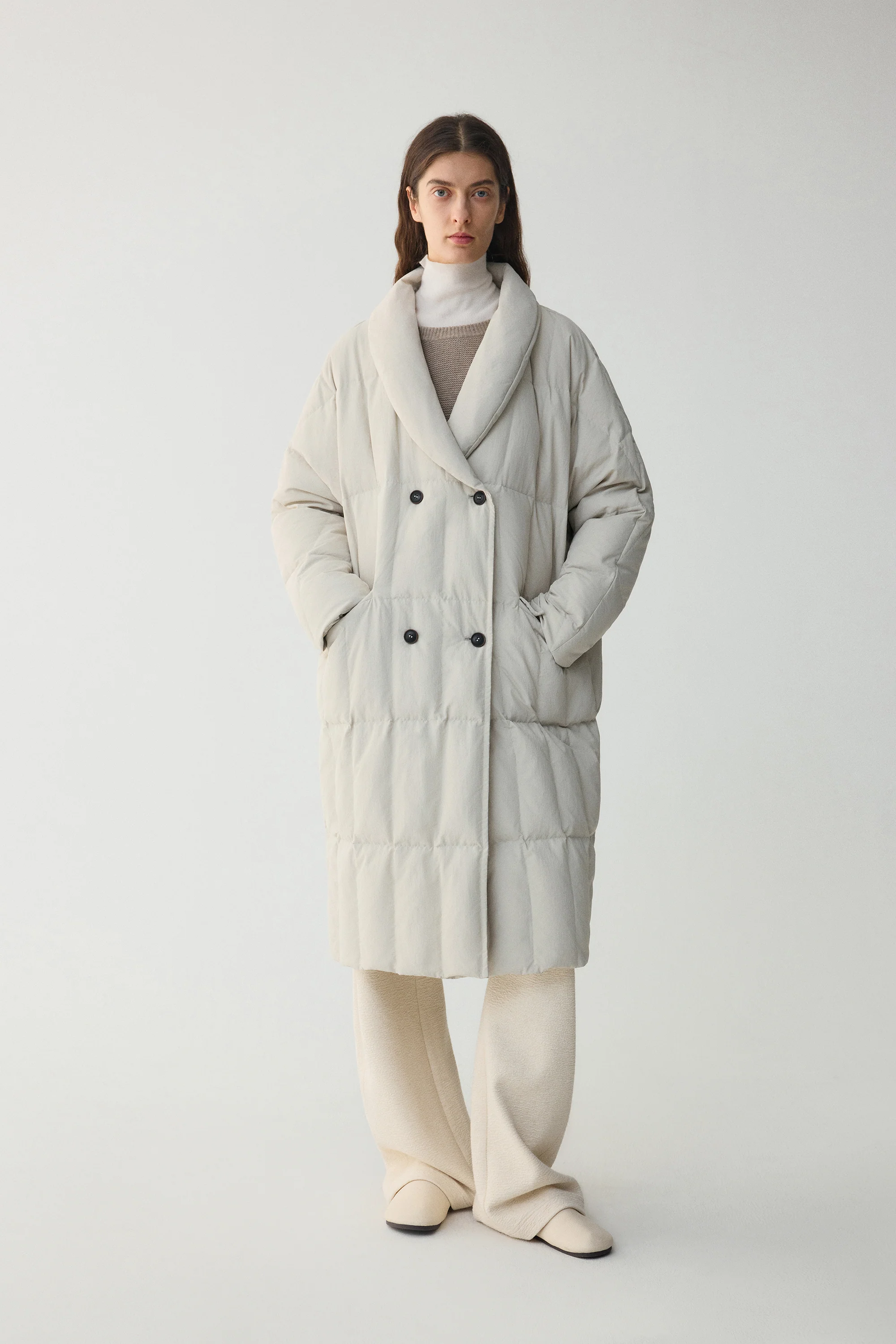 Three-Proof Double-Breasted Down Coat - Image 9
