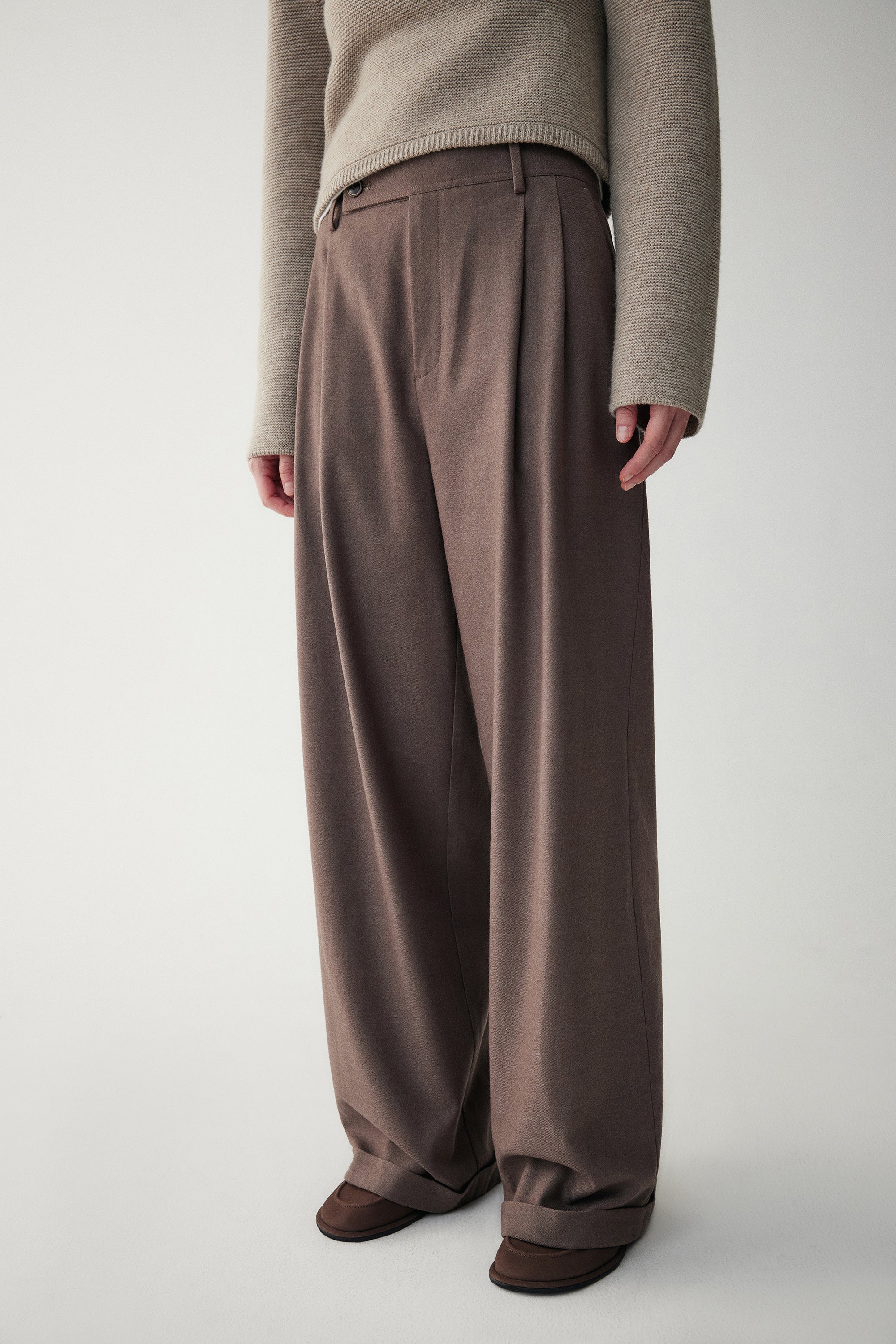 Turk Barrel Wool Trousers - Image 5