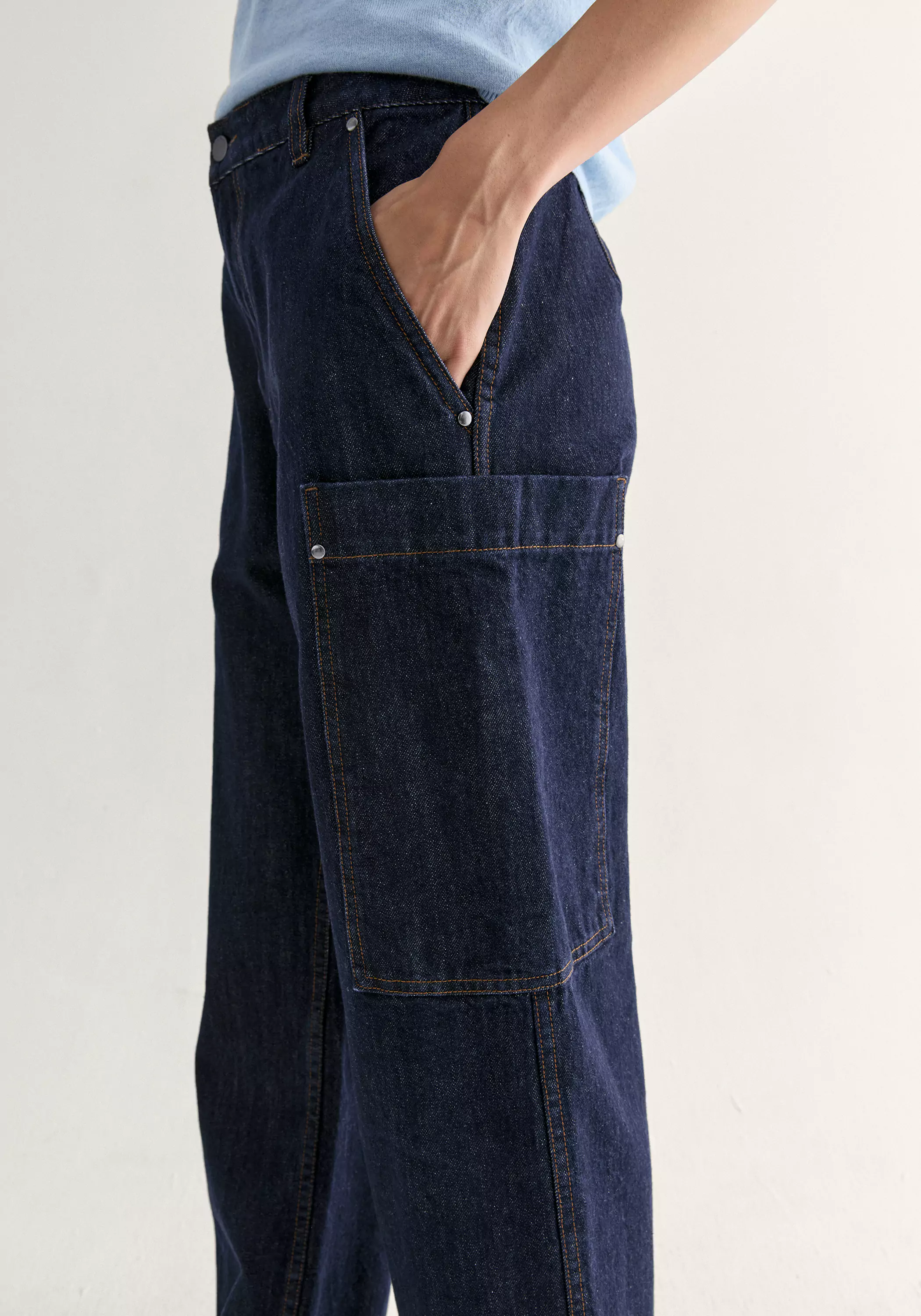 Turn-up Straight-leg Jeans - Image 16