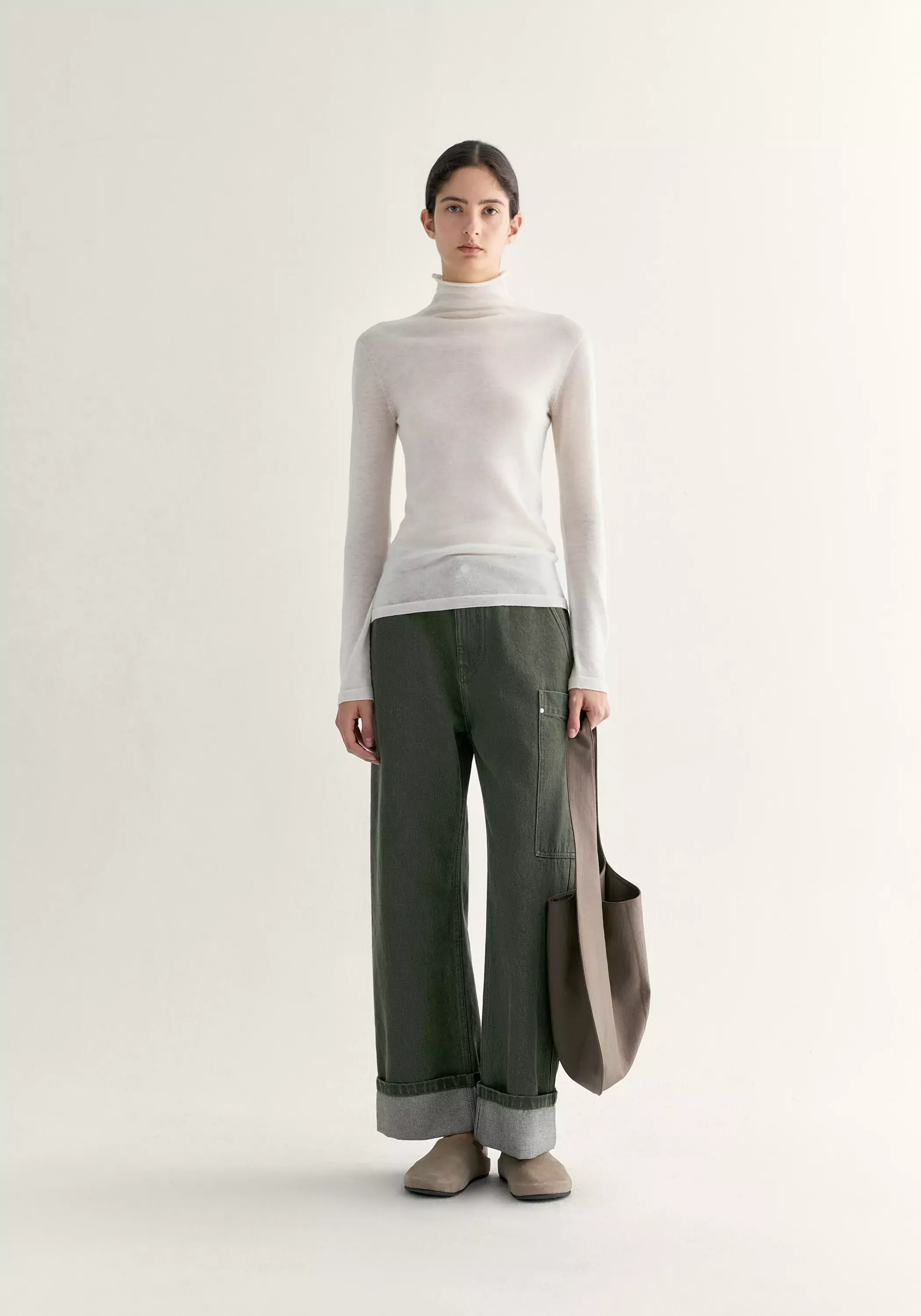Turn-up Straight-leg Jeans - Image 3