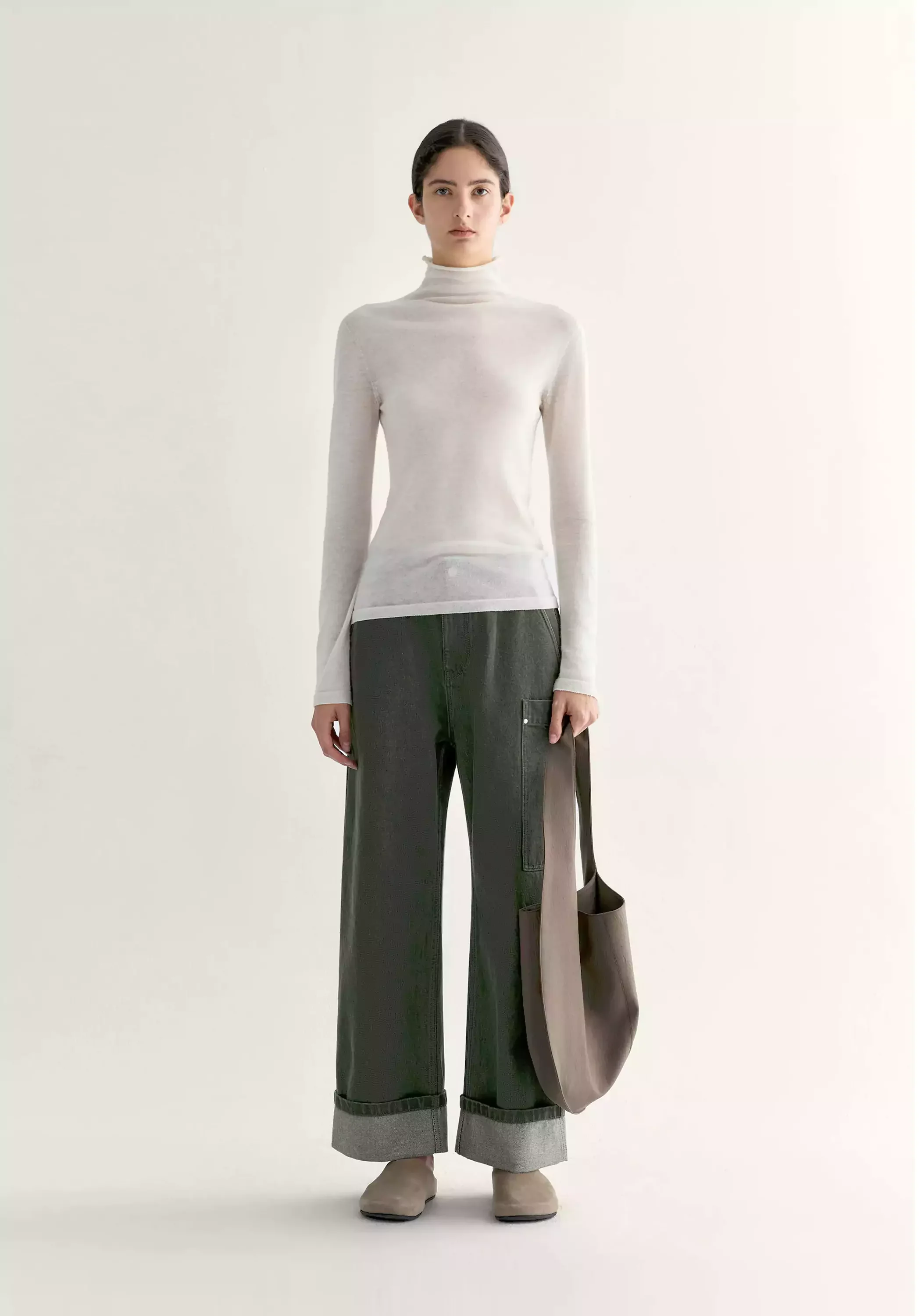 Turn-up Straight-leg Jeans - Image 4